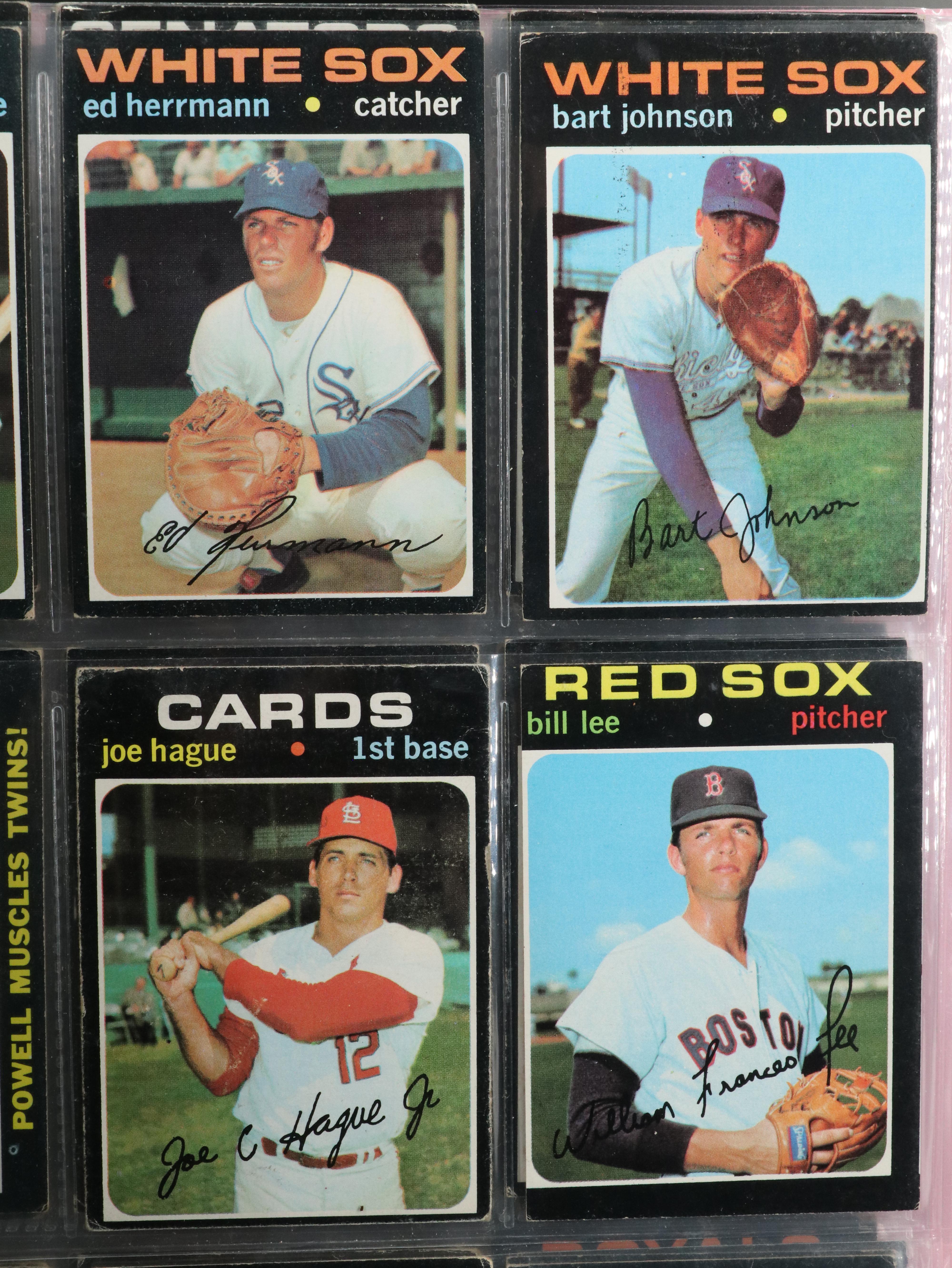 1970 and 1971 Topps Baseball Card Collection Featuring Pete Rose and Ron Santo