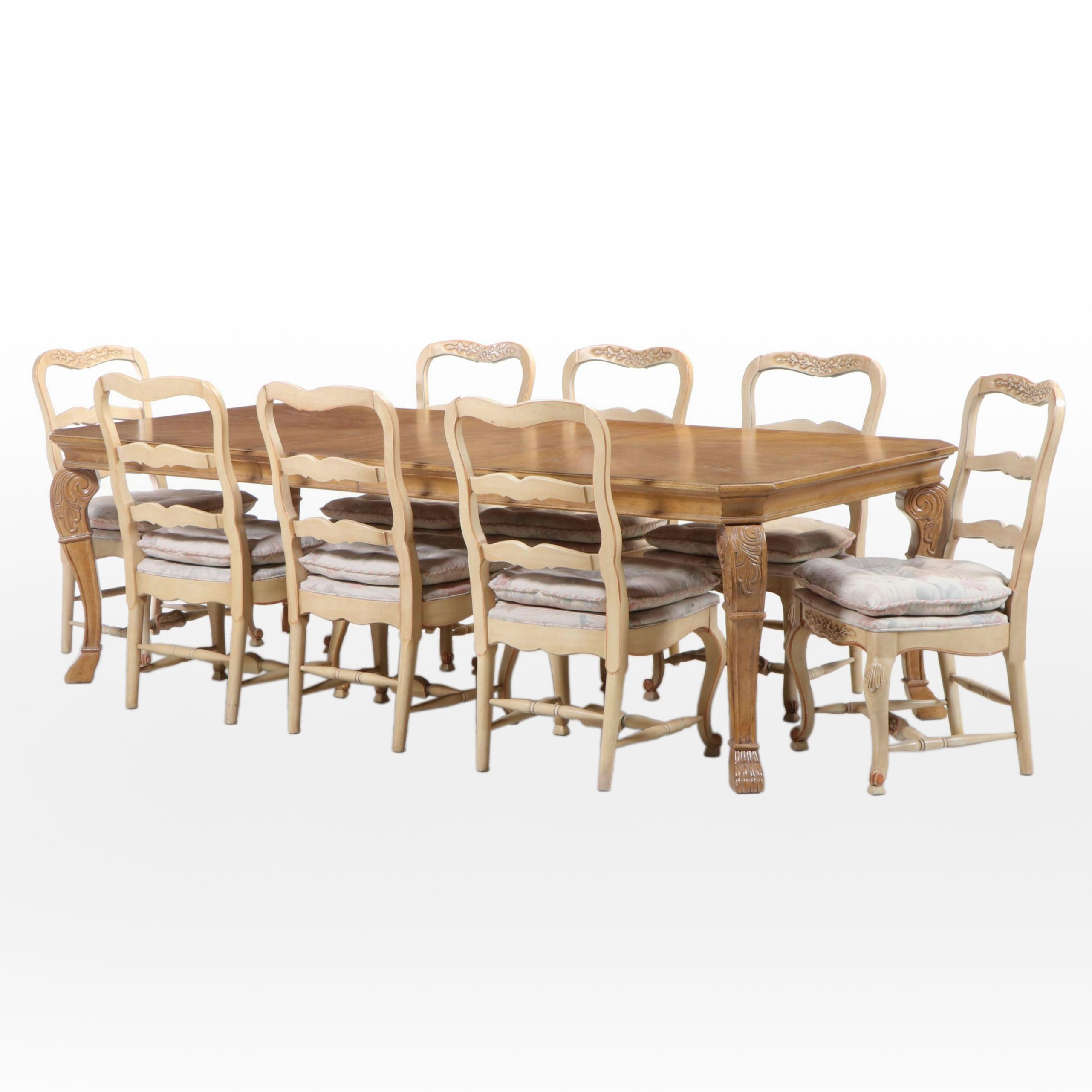 Nine-Piece Louis XV Style Dining Set