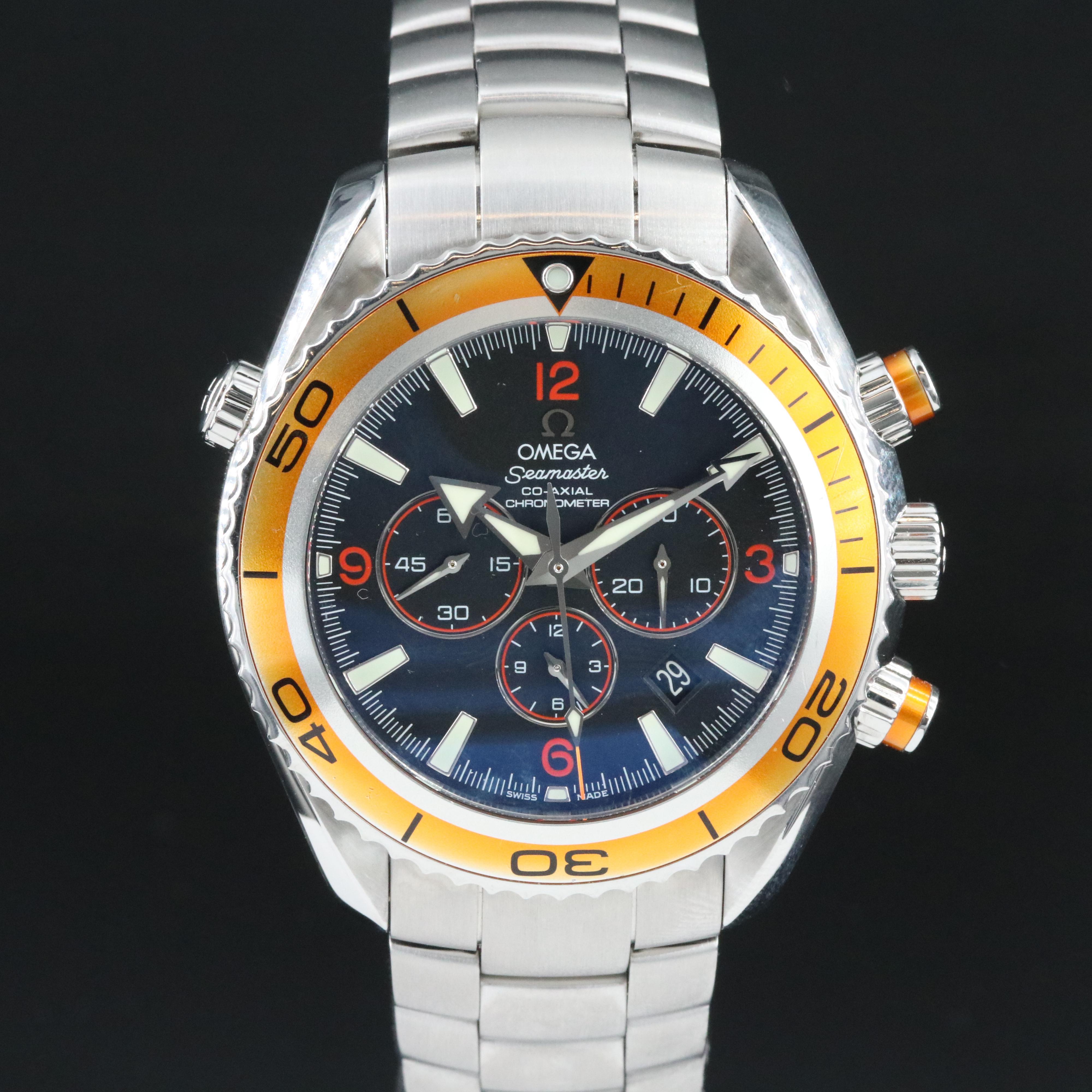 Omega Planet Ocean Chronograph Orange 45mm Automatic Watch