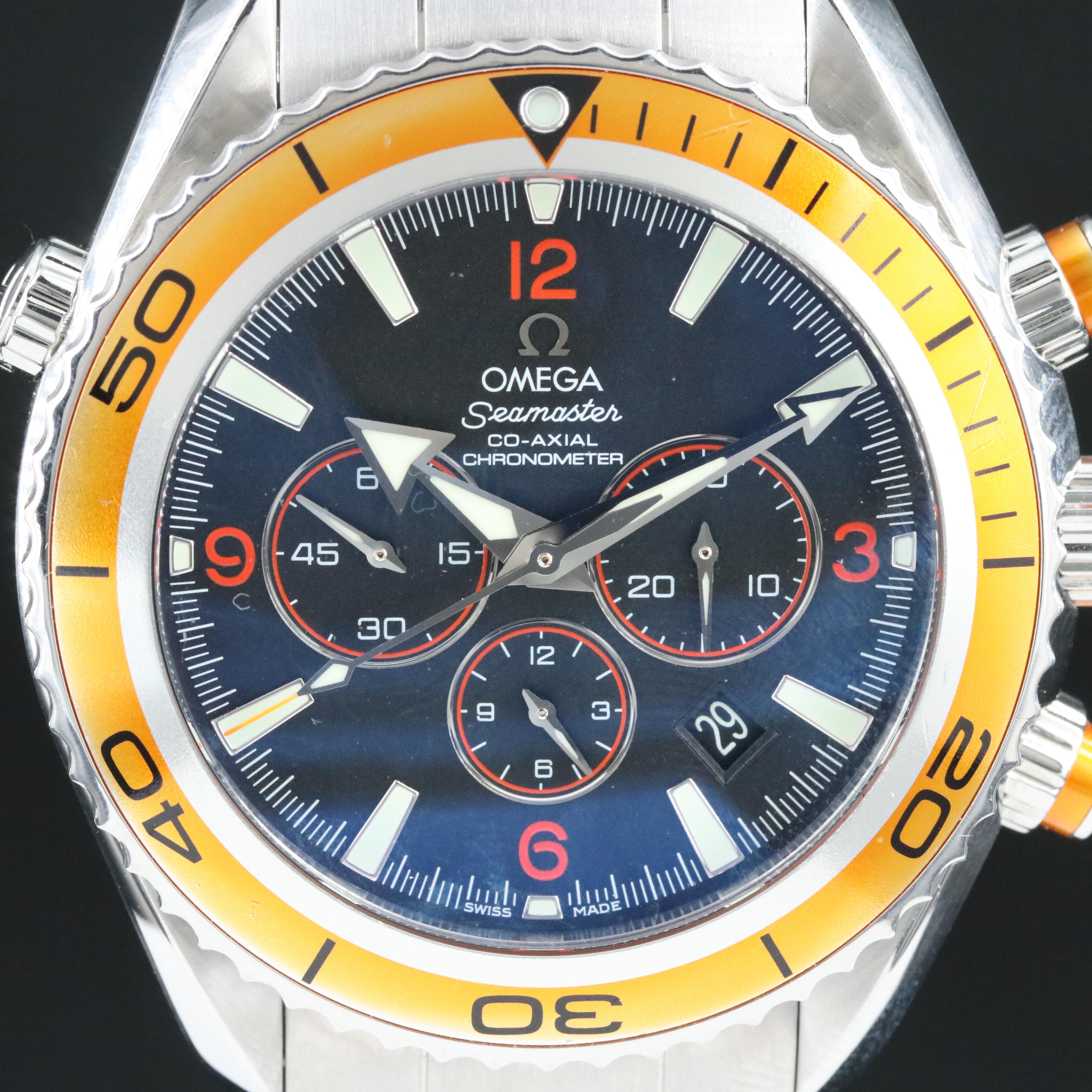 Omega Planet Ocean Chronograph Orange 45mm Automatic Watch