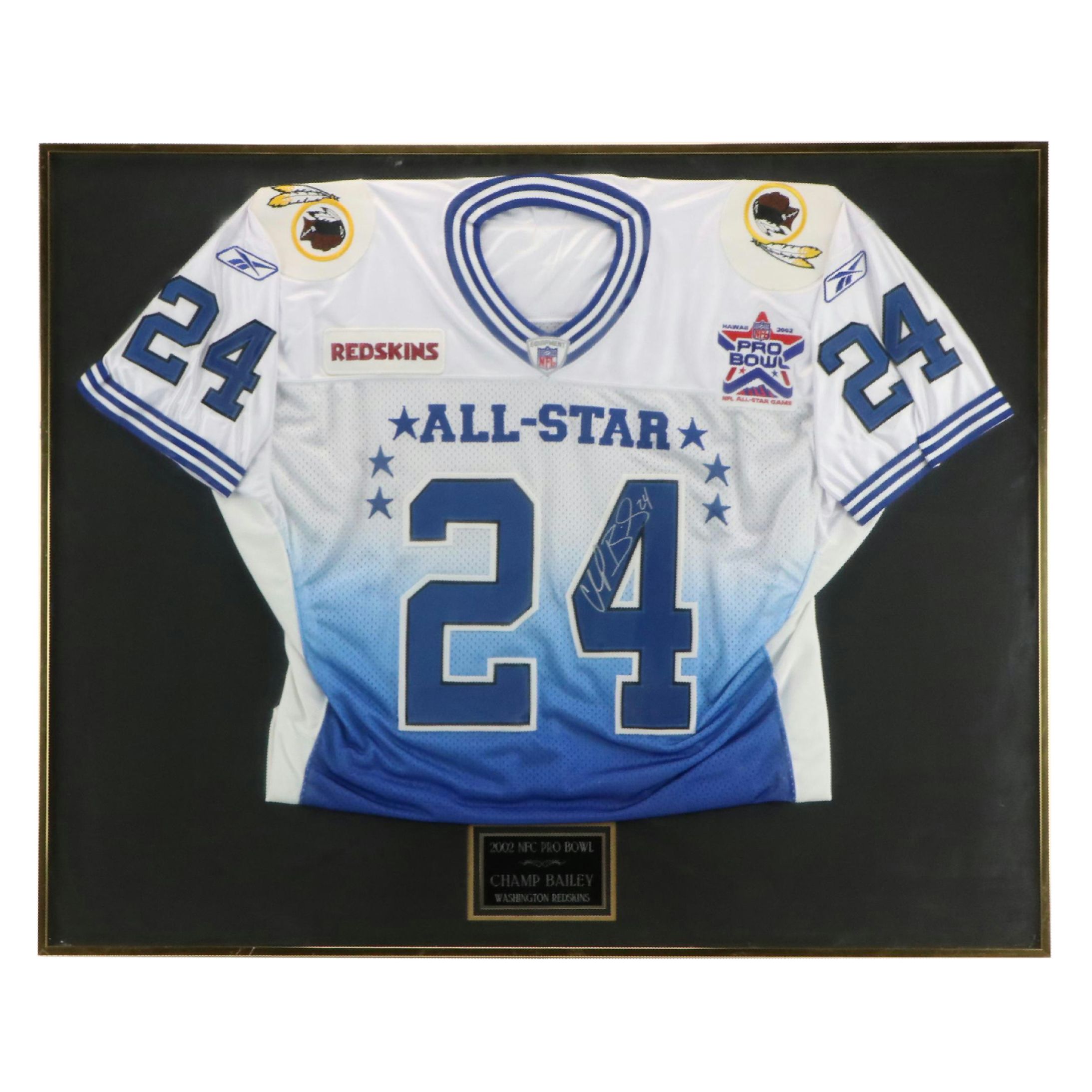 Champ Bailey Signed and Player Issued 2002 Pro Bowl Washington Redskins Jersey