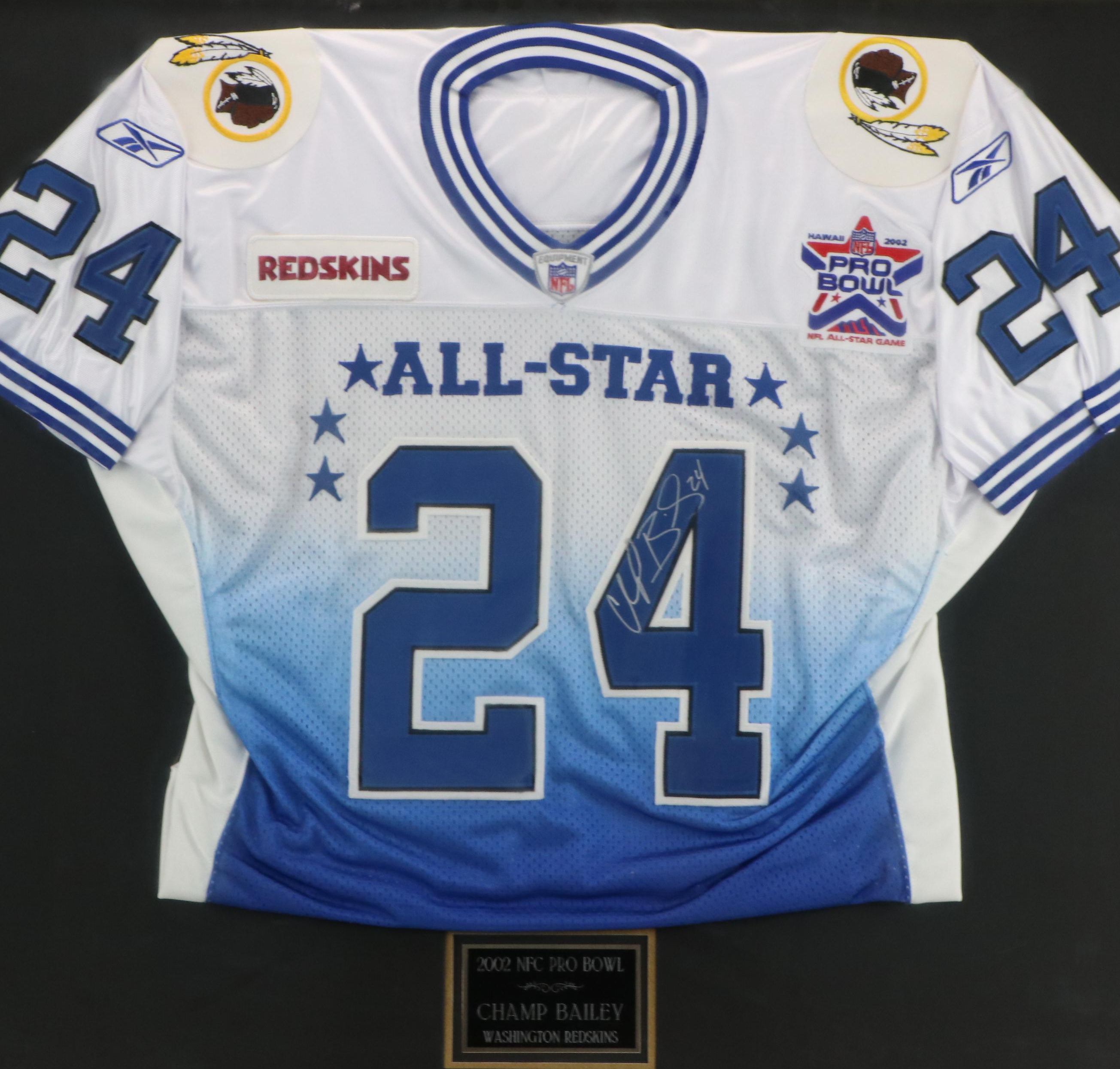 Champ Bailey Signed and Player Issued 2002 Pro Bowl Washington Redskins Jersey