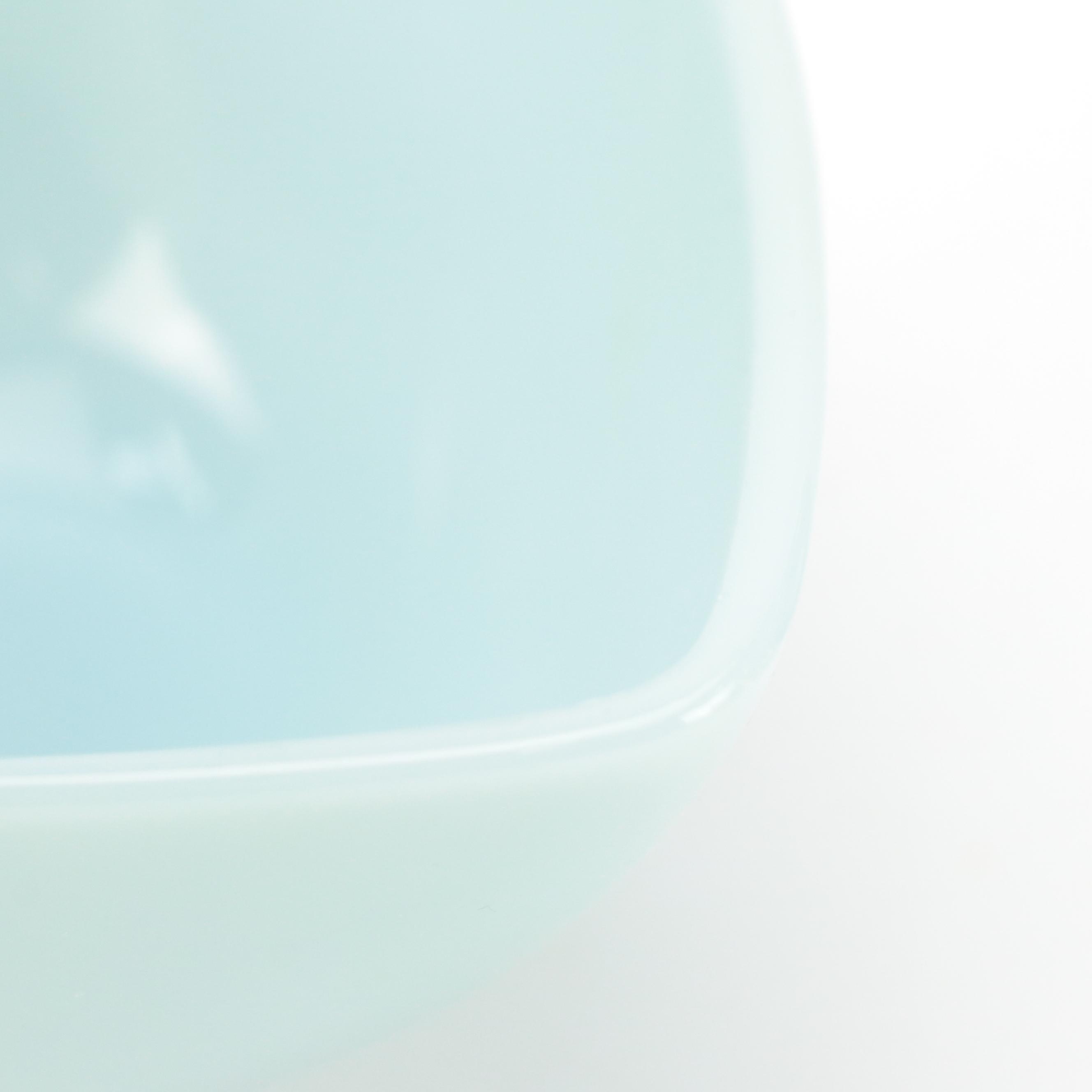 Fire King Delphite Blue Swedish Modern Style Teardrop Shaped Nesting Bowls