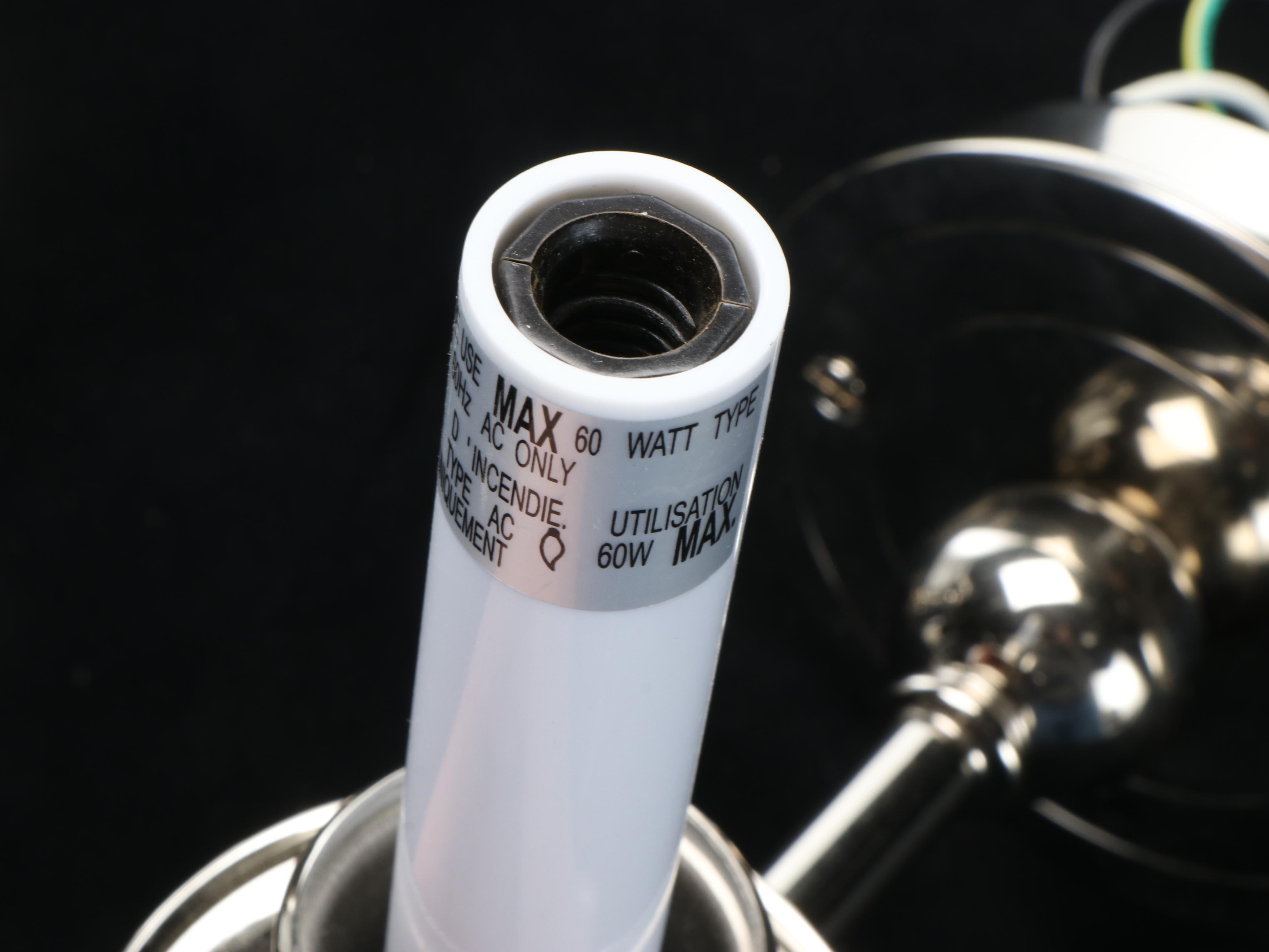 Pair of Contemporary Chrome Wall Sconces with Silk Shades