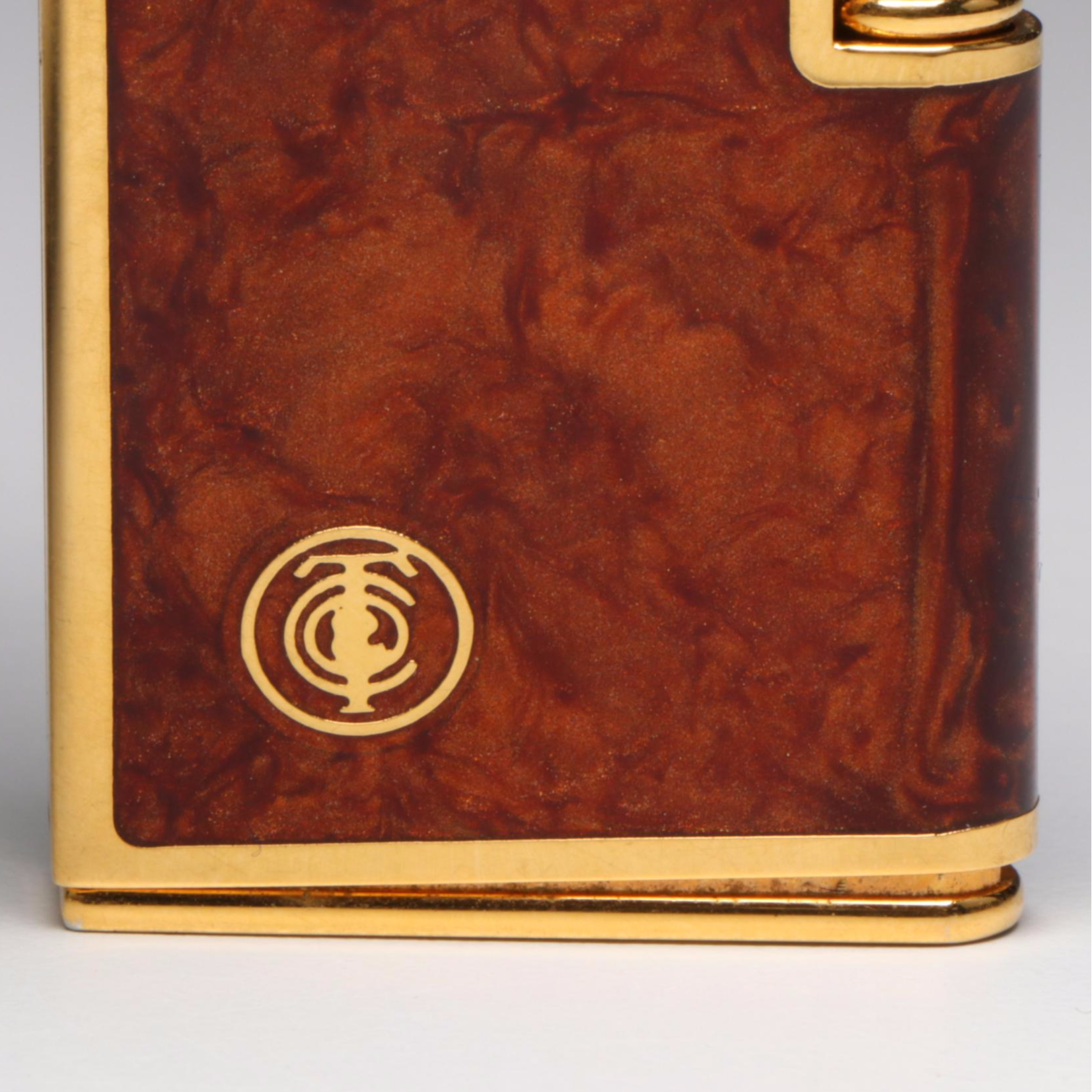 Tiffany & Co. Rollagas Gold Plate and Celluloid Flint Lighter