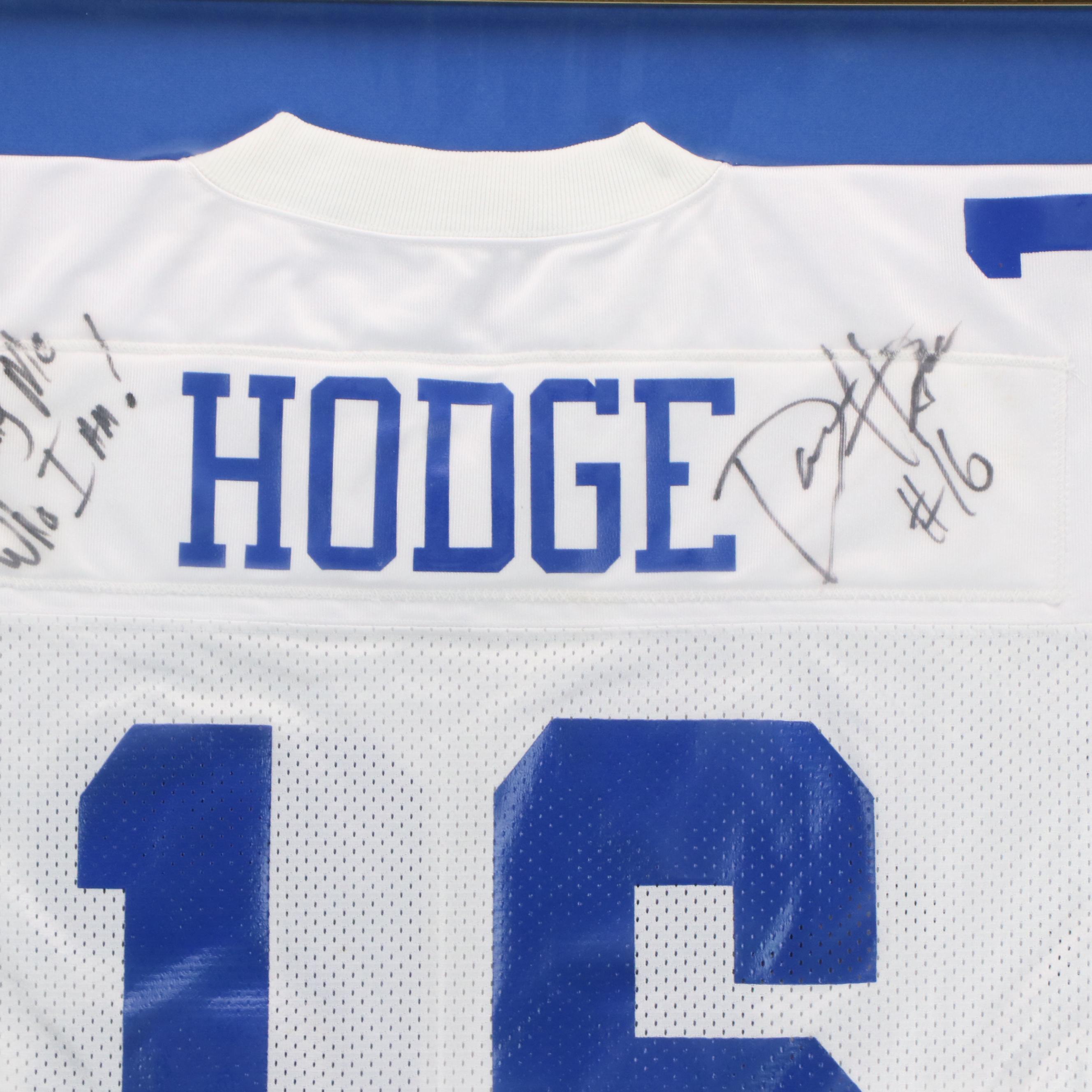 Damon Hodge Signed and Player Issued  Dallas Cowboys Jersey with Display