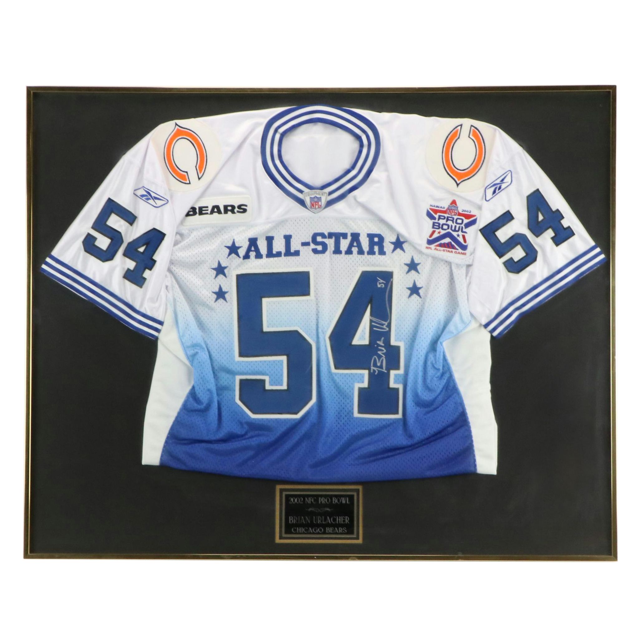 Brian Urlacher Signed and Player Issued 2002 Pro Bowl Chicago Bears Jersey