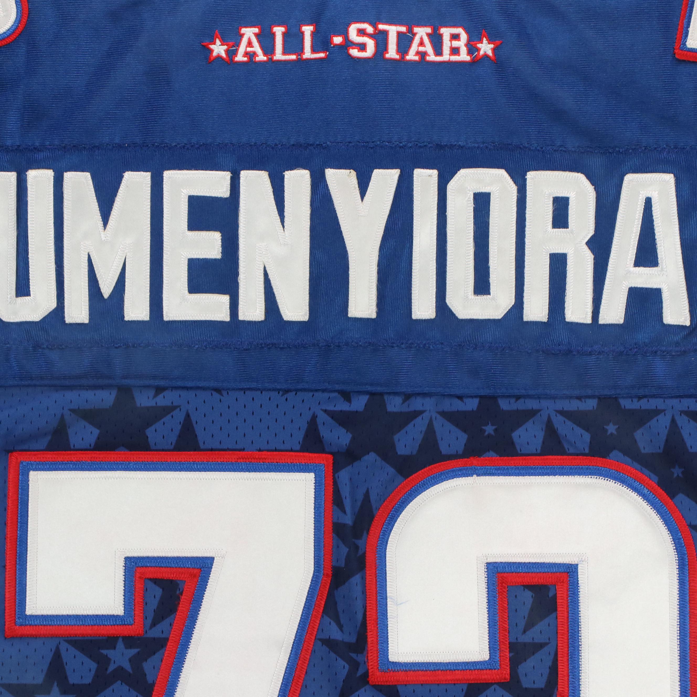 Osi Umenyiora Player Issued New York Giants 2008 Pro Bowl Jersey with Display