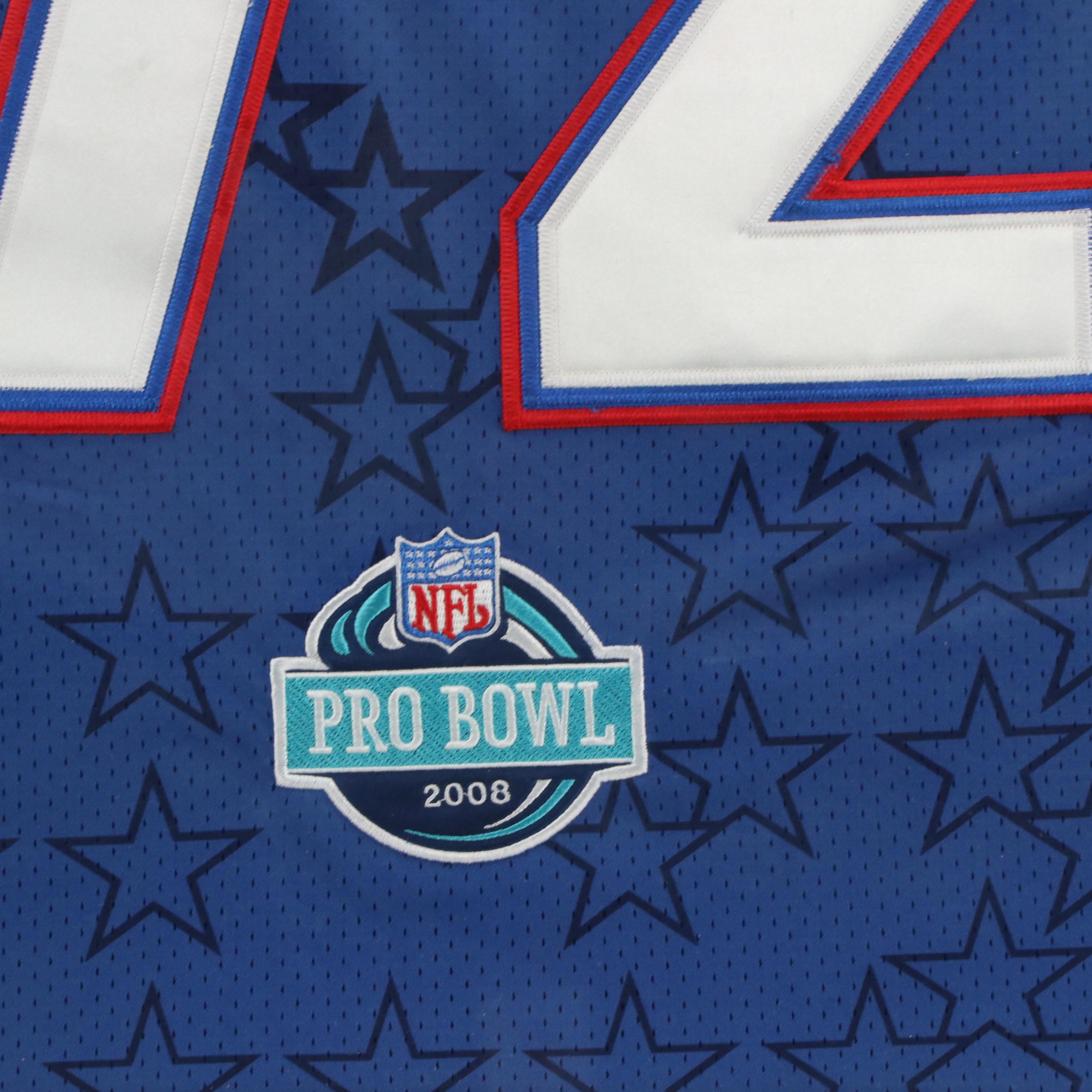 Osi Umenyiora Player Issued New York Giants 2008 Pro Bowl Jersey with Display