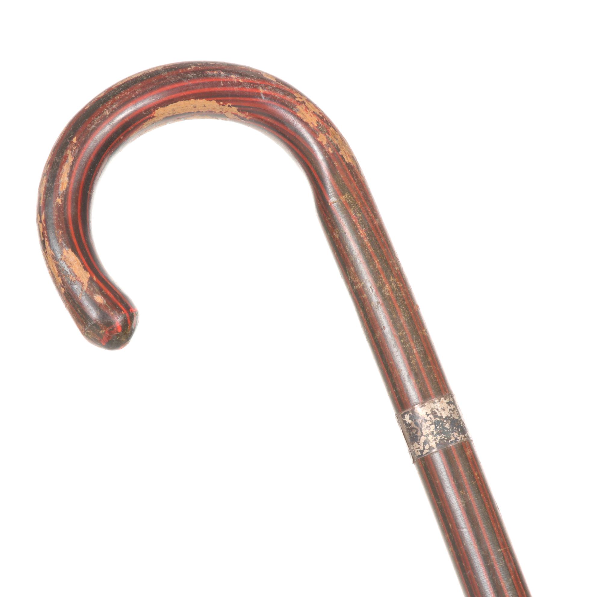 Caswell-Runyon Walking Stick, Vine and Wood Canes, Mid to Late 20th Century