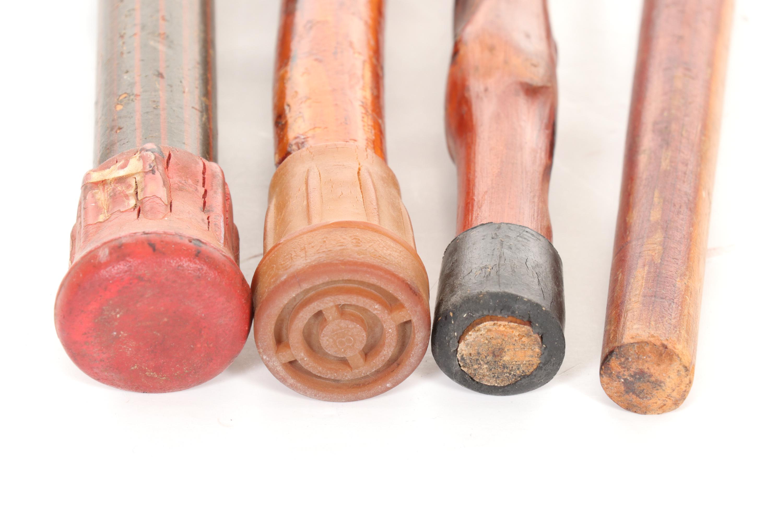 Caswell-Runyon Walking Stick, Vine and Wood Canes, Mid to Late 20th Century