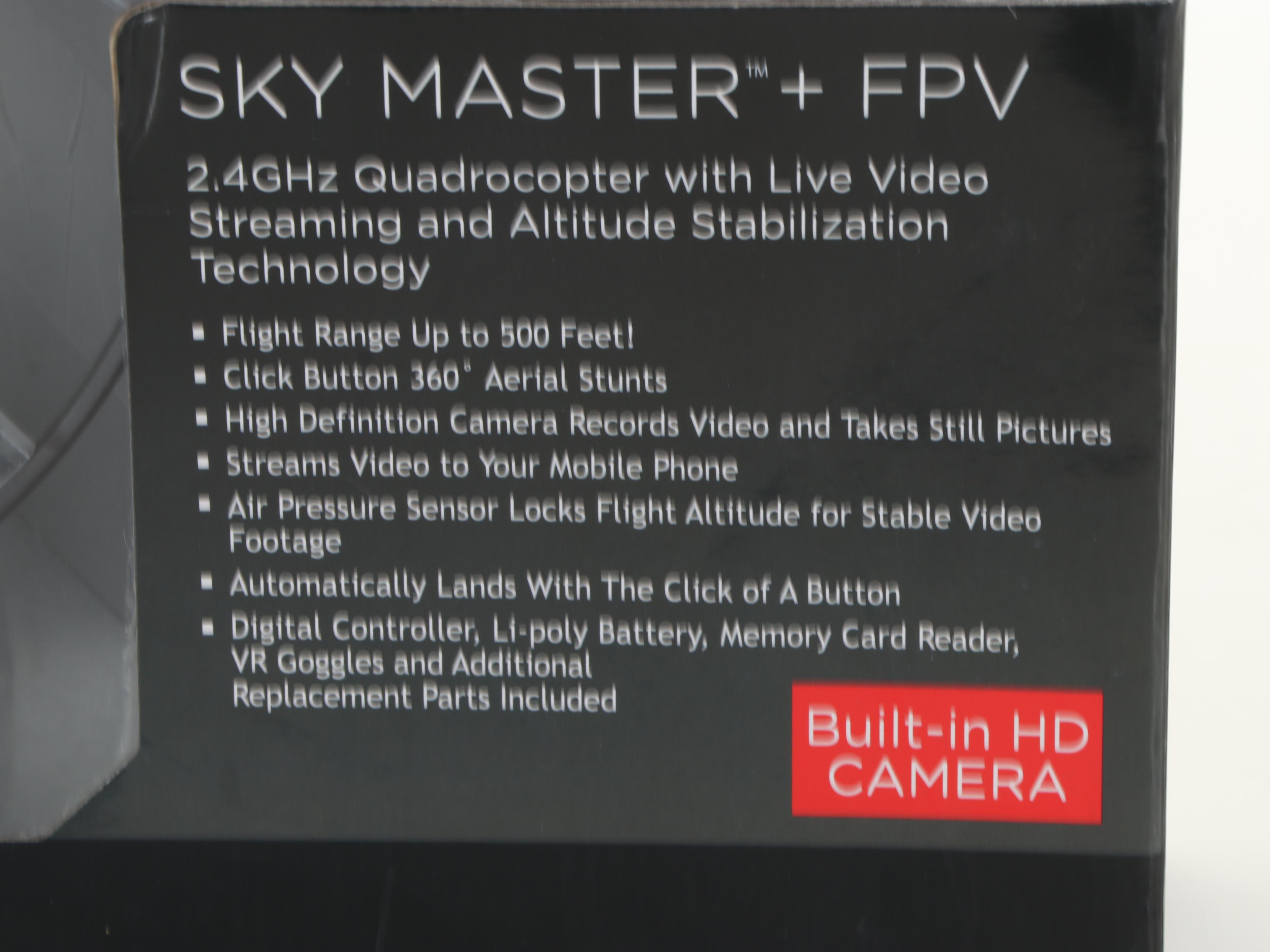 Propel Sky Master + FPV 2.4GHz Quadrocopter with Live Video Streaming