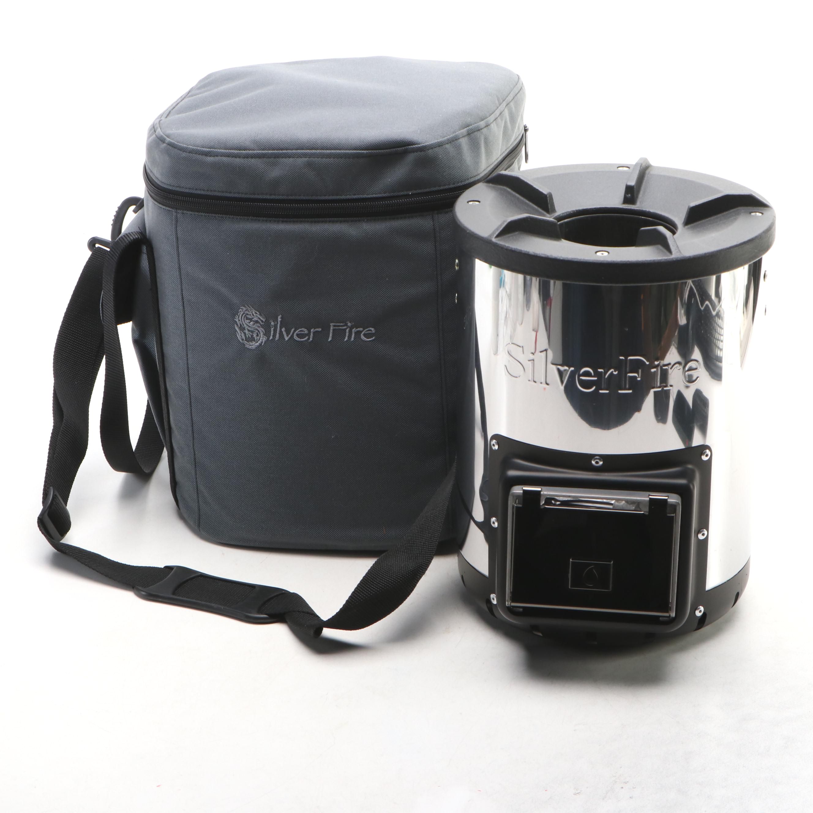 SilverFire Survivor Stainless Steel Camping Stove with Carrying Case