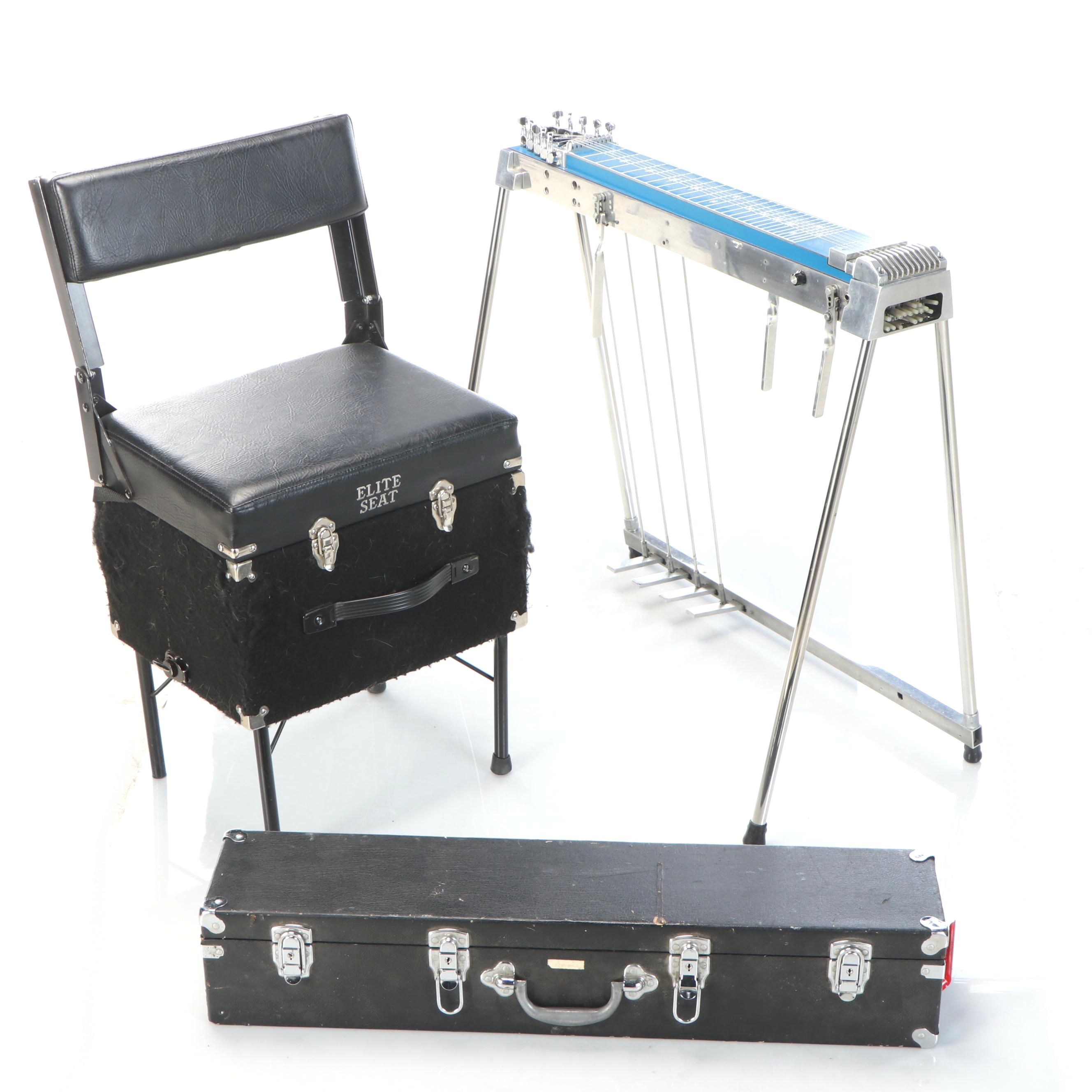 SGI St. Louis Ten-String Pedal Steel Guitar with Case, Elite Seat and More