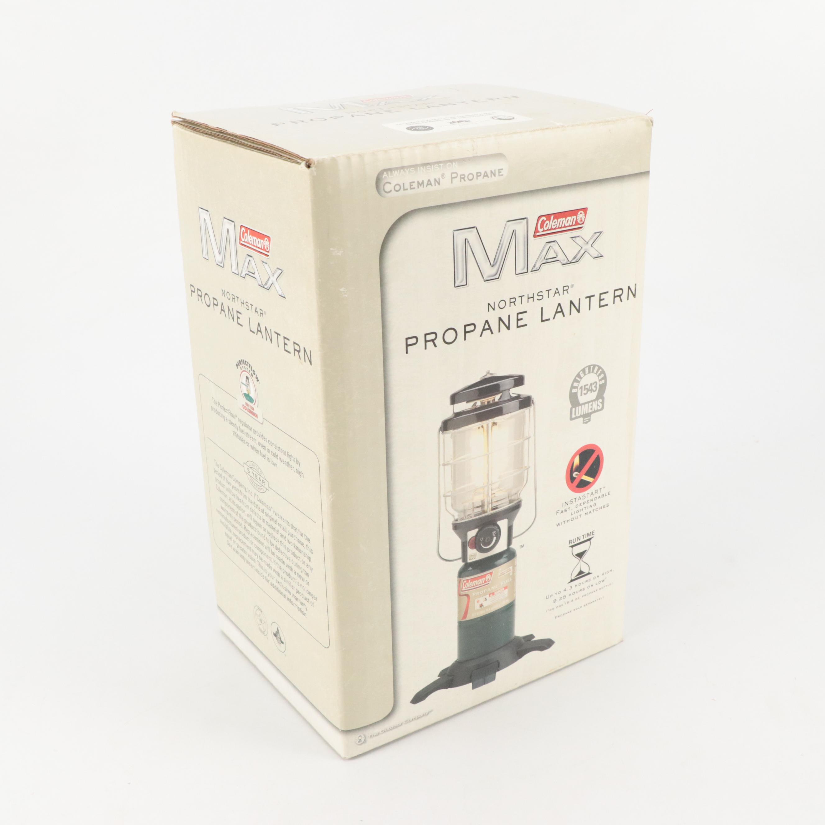 Coleman Propane Two Burner Stove and Propane Outdoor Lanterns