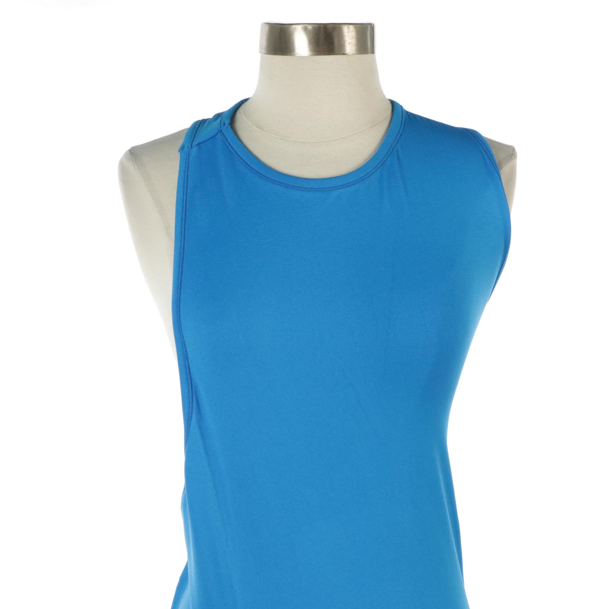 Simon Miller Stretch "Lou" Bright Blue Spandex Blend Midi Dress, New With Tags