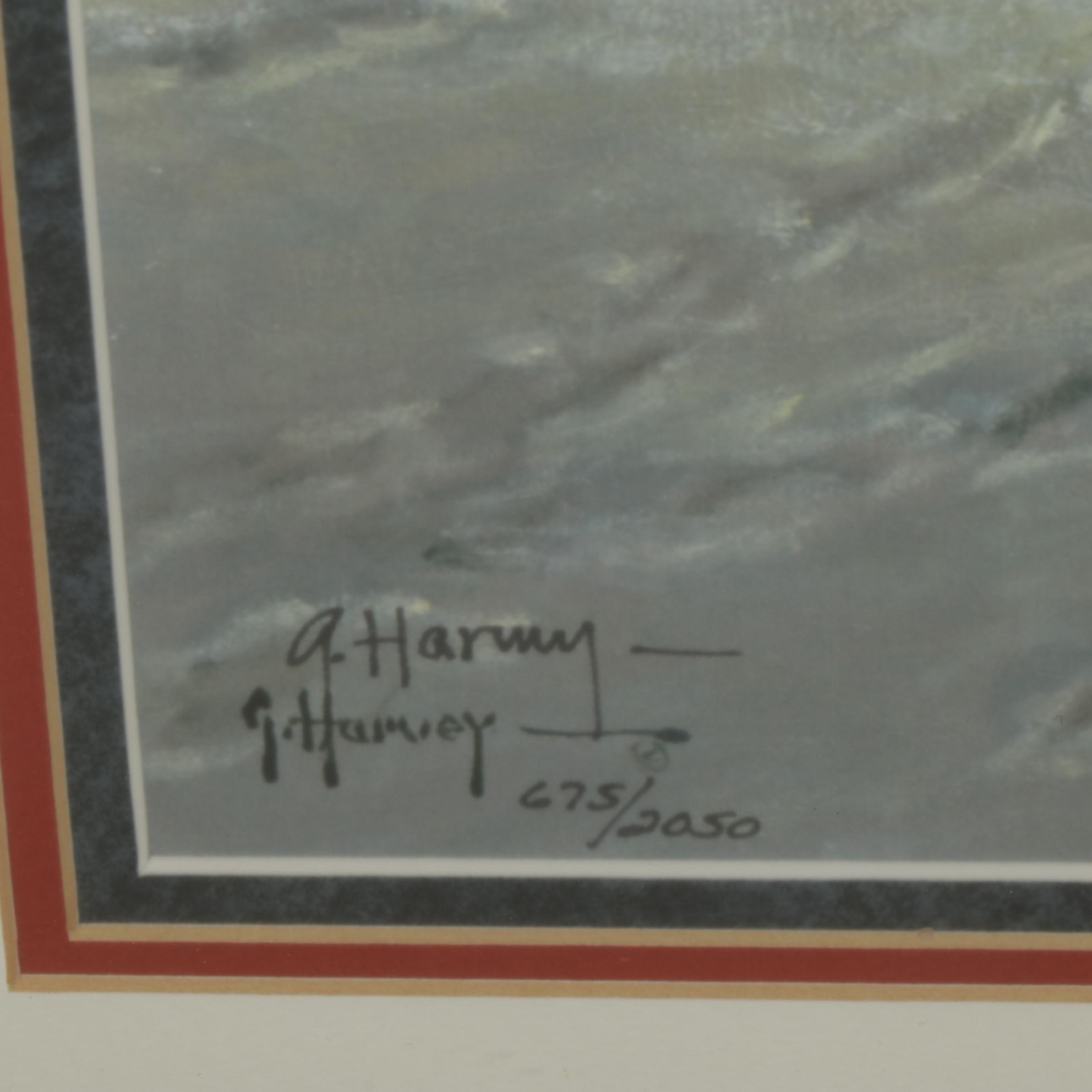 Gerald Harvey Offset Lithograph "Exhibition Day - Chicago," 1995