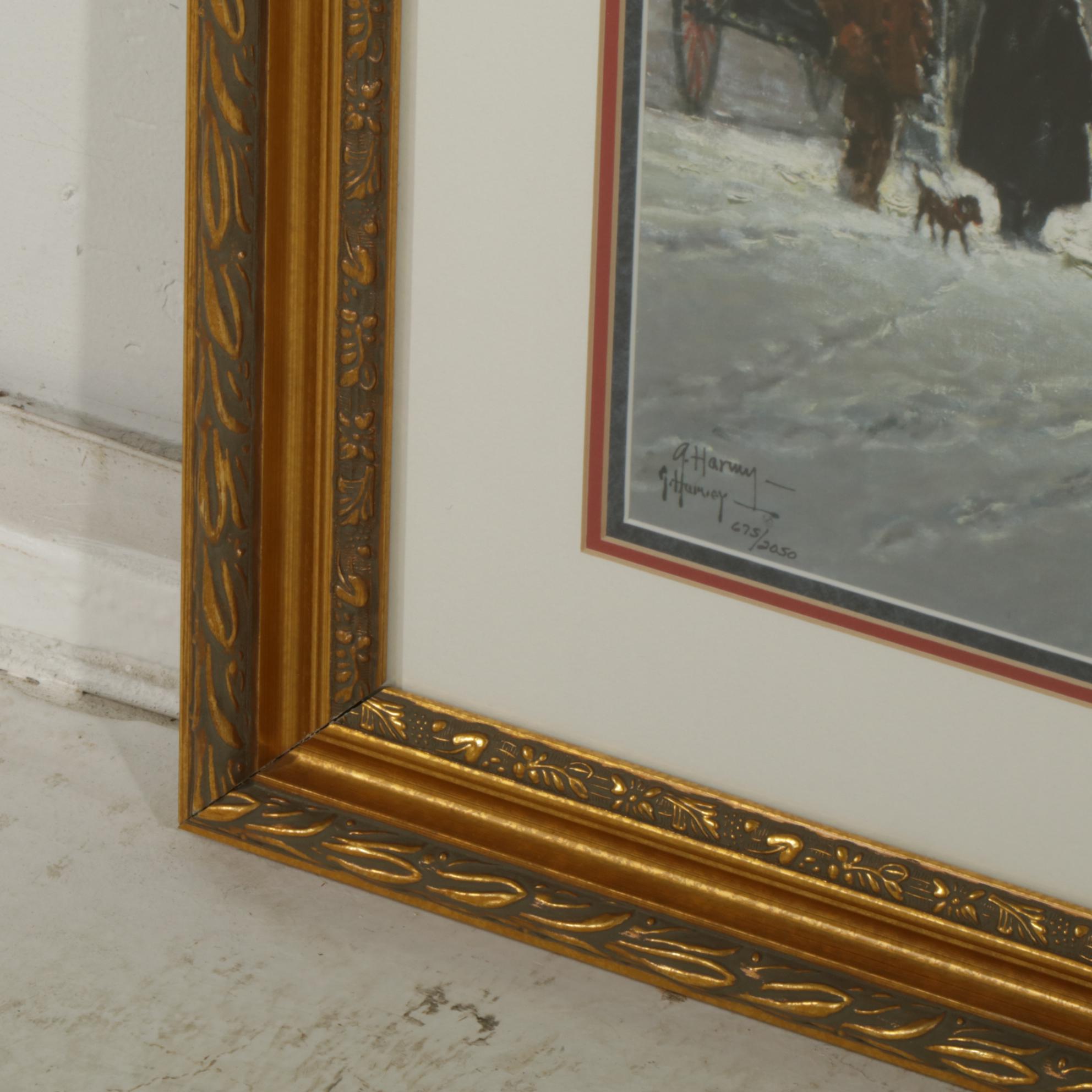 Gerald Harvey Offset Lithograph "Exhibition Day - Chicago," 1995