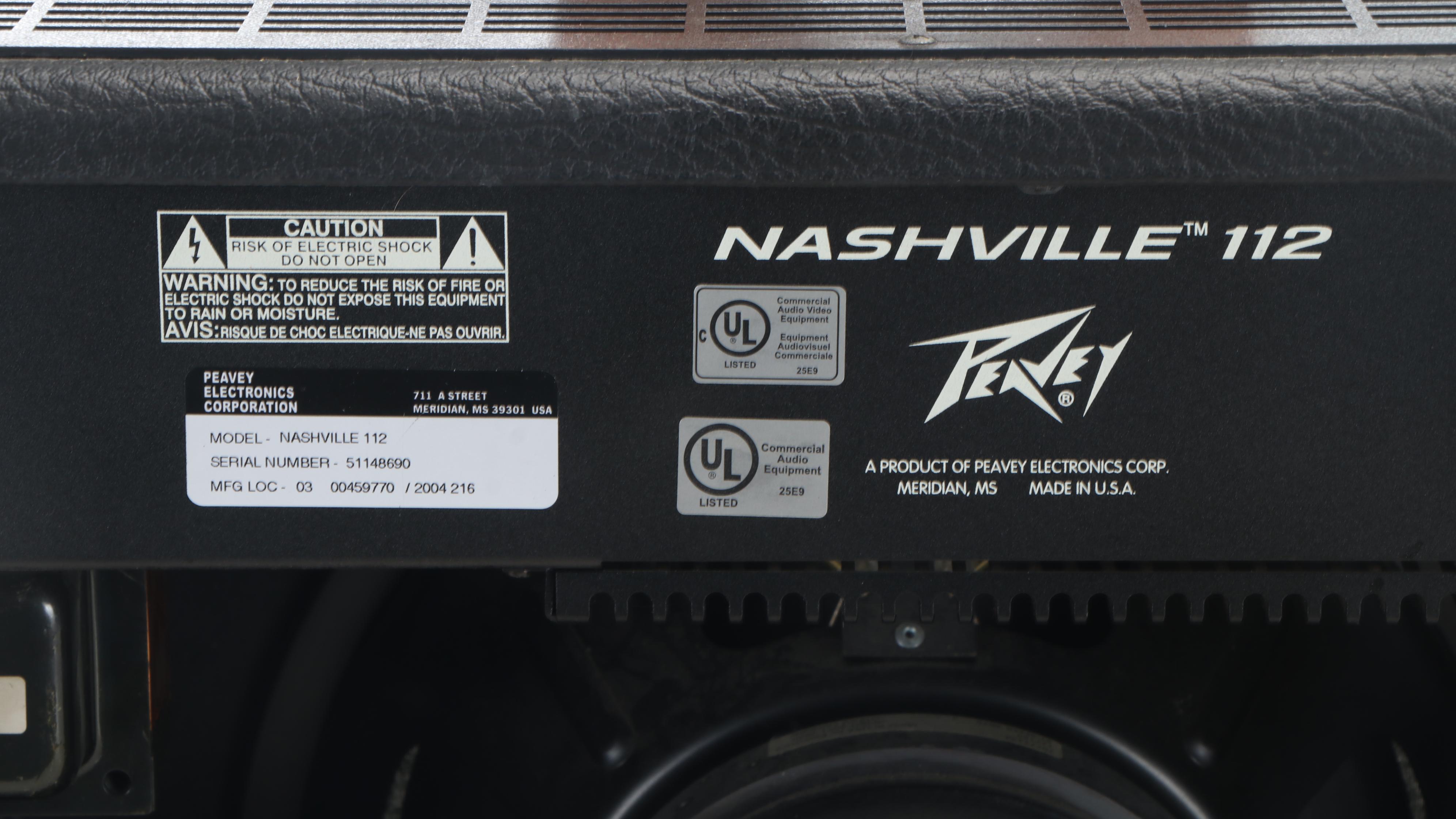Peavey Nashville-112 Amplifier with Peavey Amp Cabinet