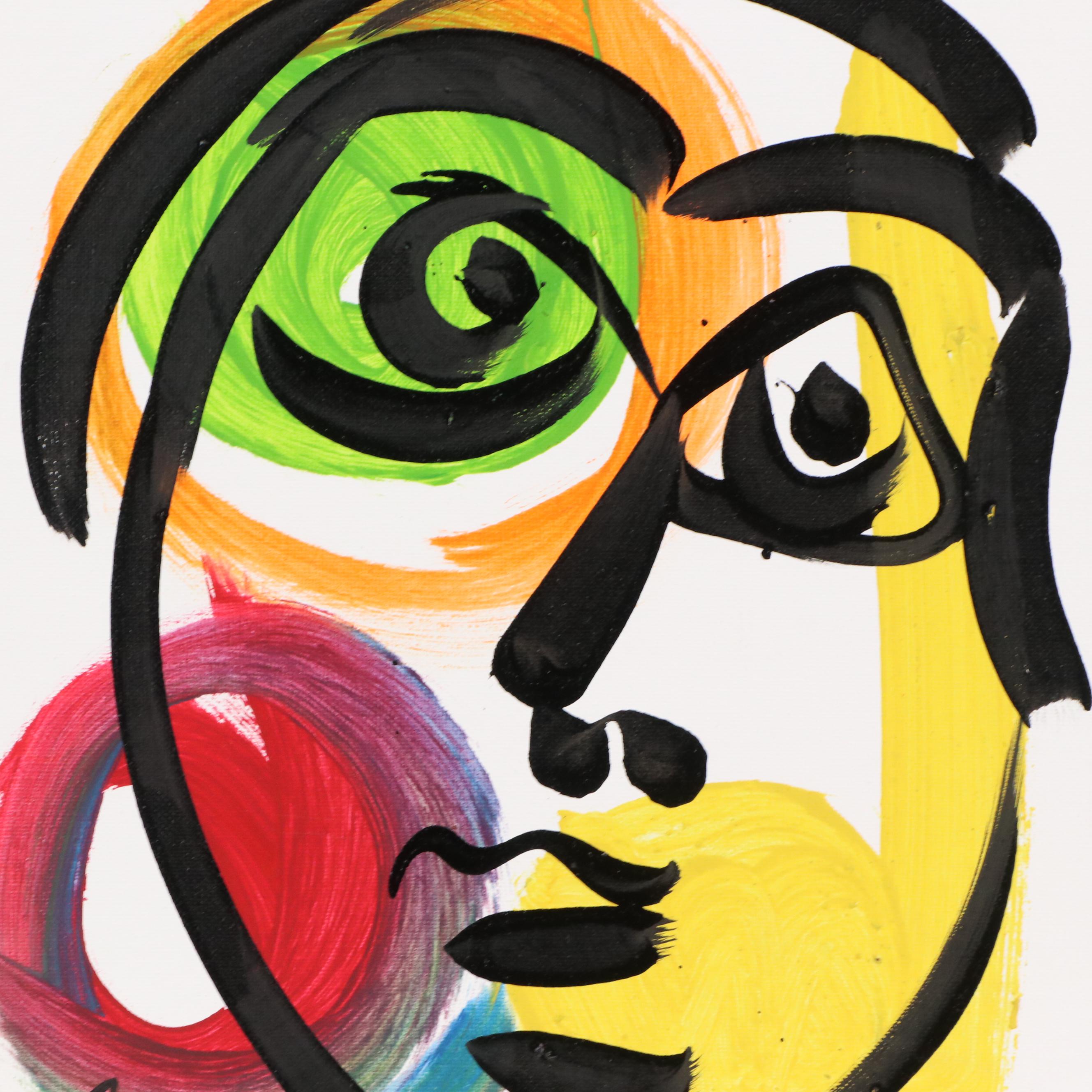 Peter Robert Keil Stylized Acrylic Portrait