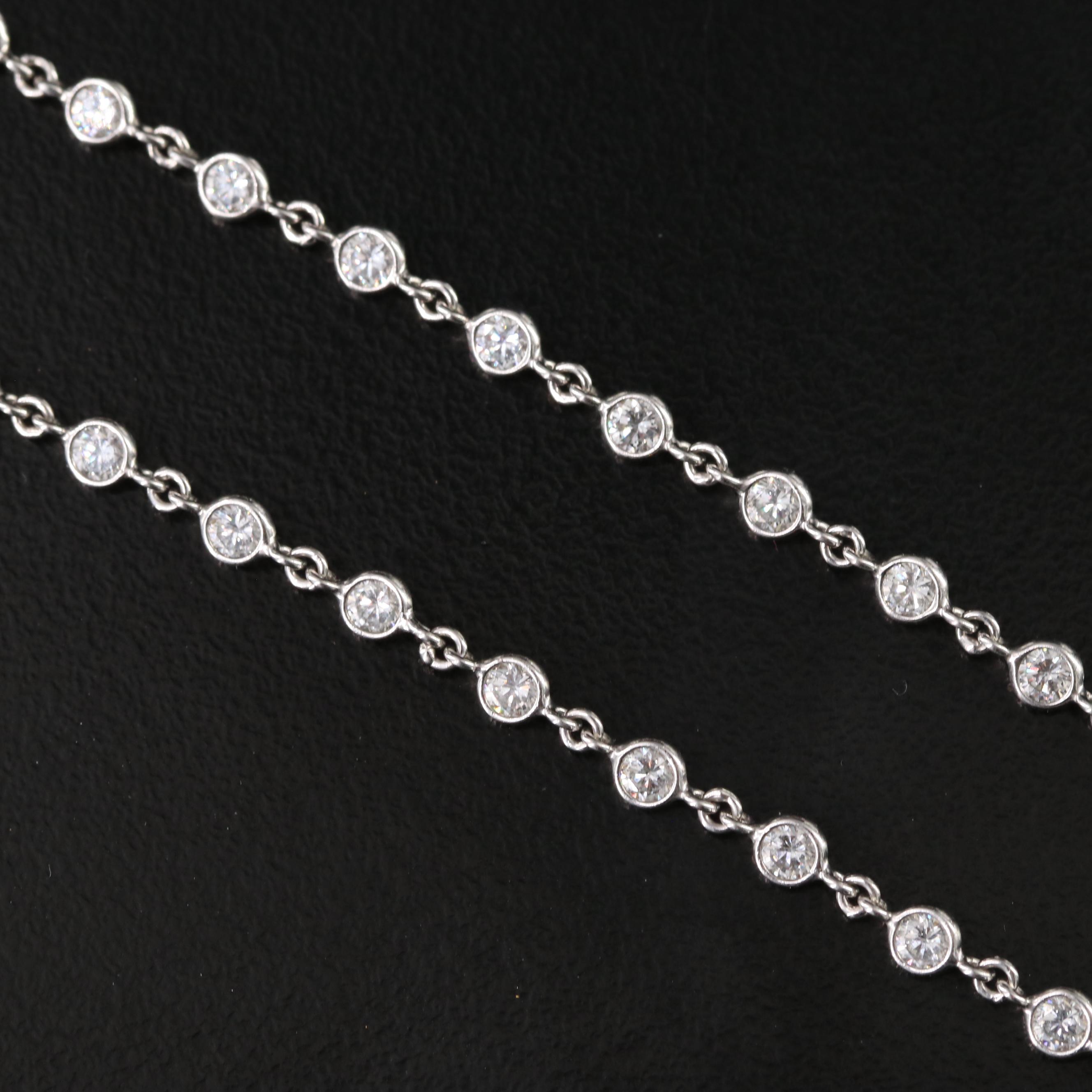 Barry Kronen 18K 10.06 CTW Diamond Garland Necklace with Mesh Center