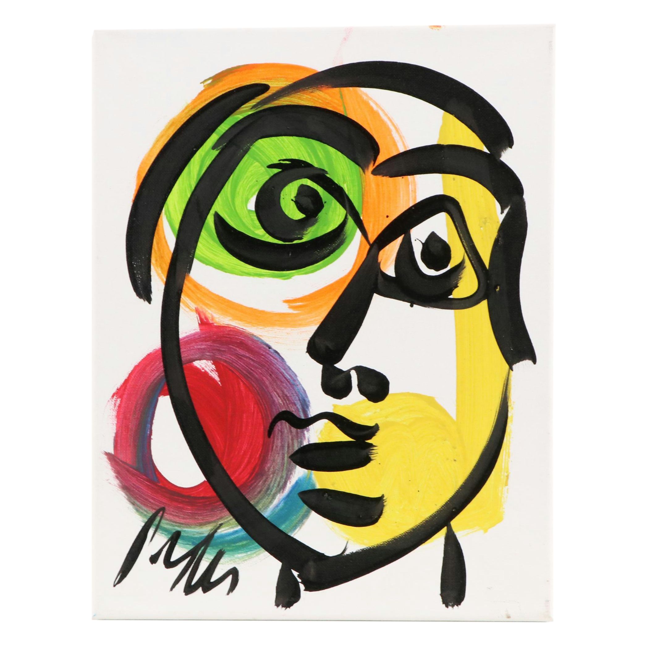 Peter Robert Keil Stylized Acrylic Portrait