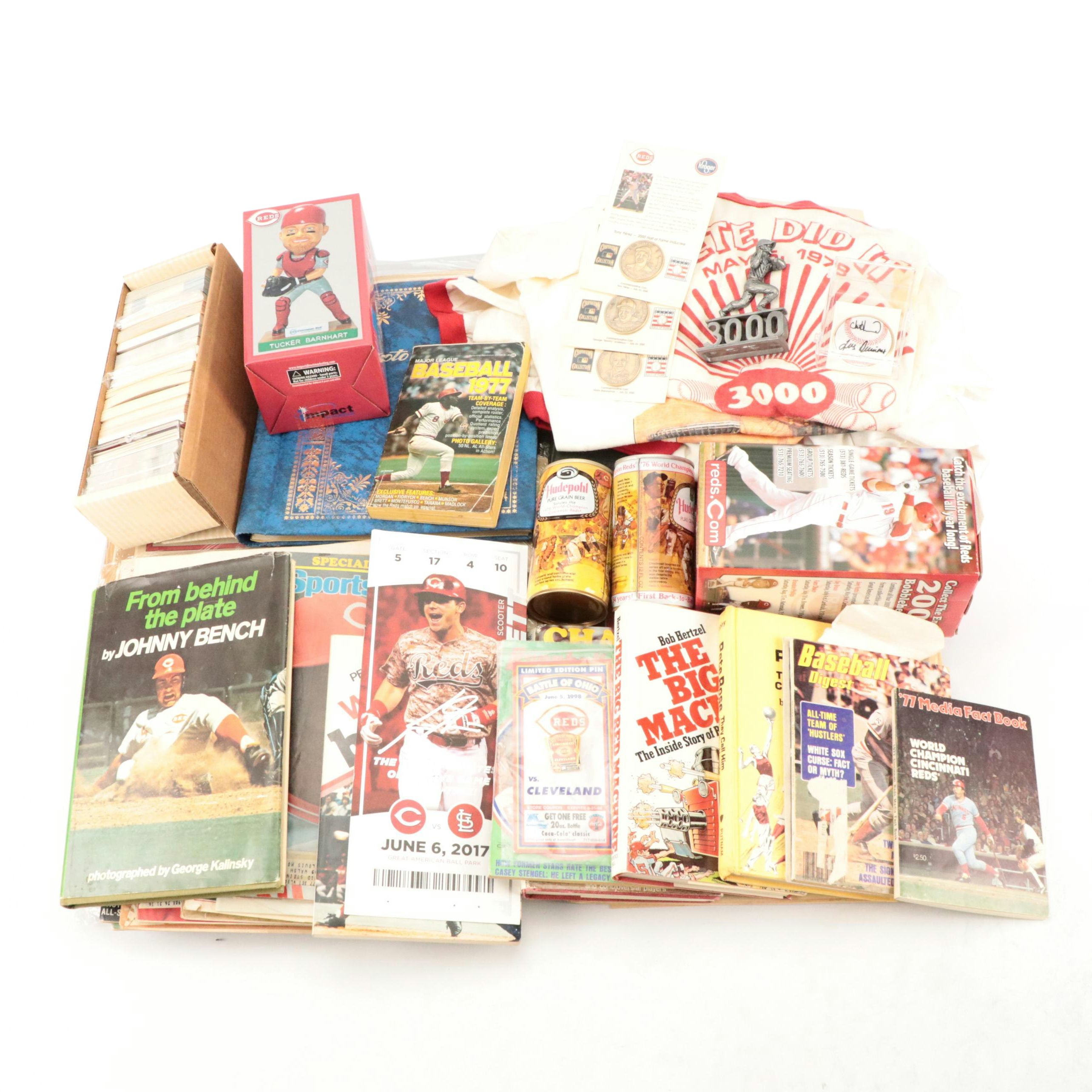 Cincinnati Reds T-Shirts, Books, Bobbleheads, Newspapers, and More