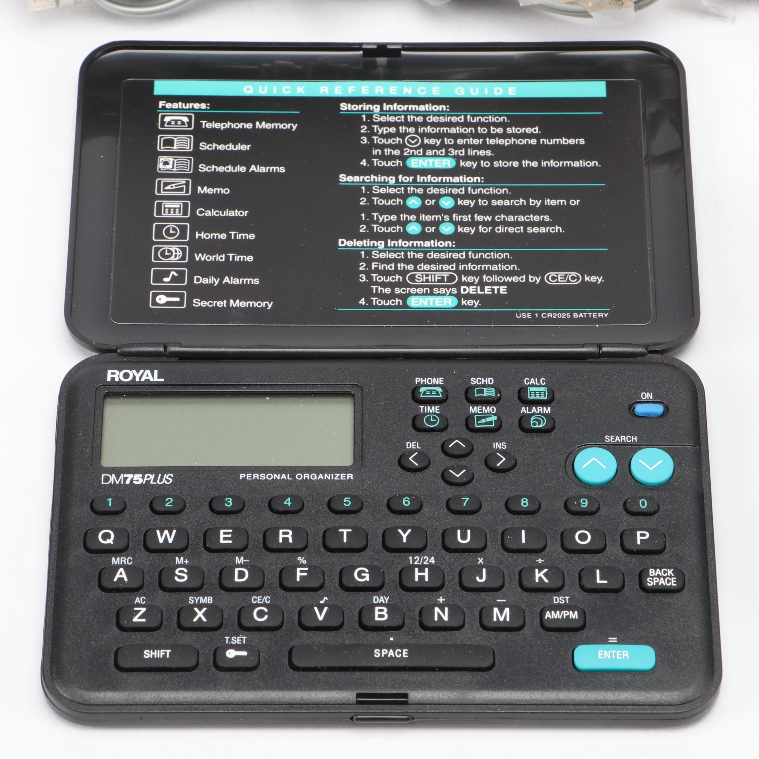 Swatch Twinphone with  Royal DM75 Plus and Palm Pilot Organizers