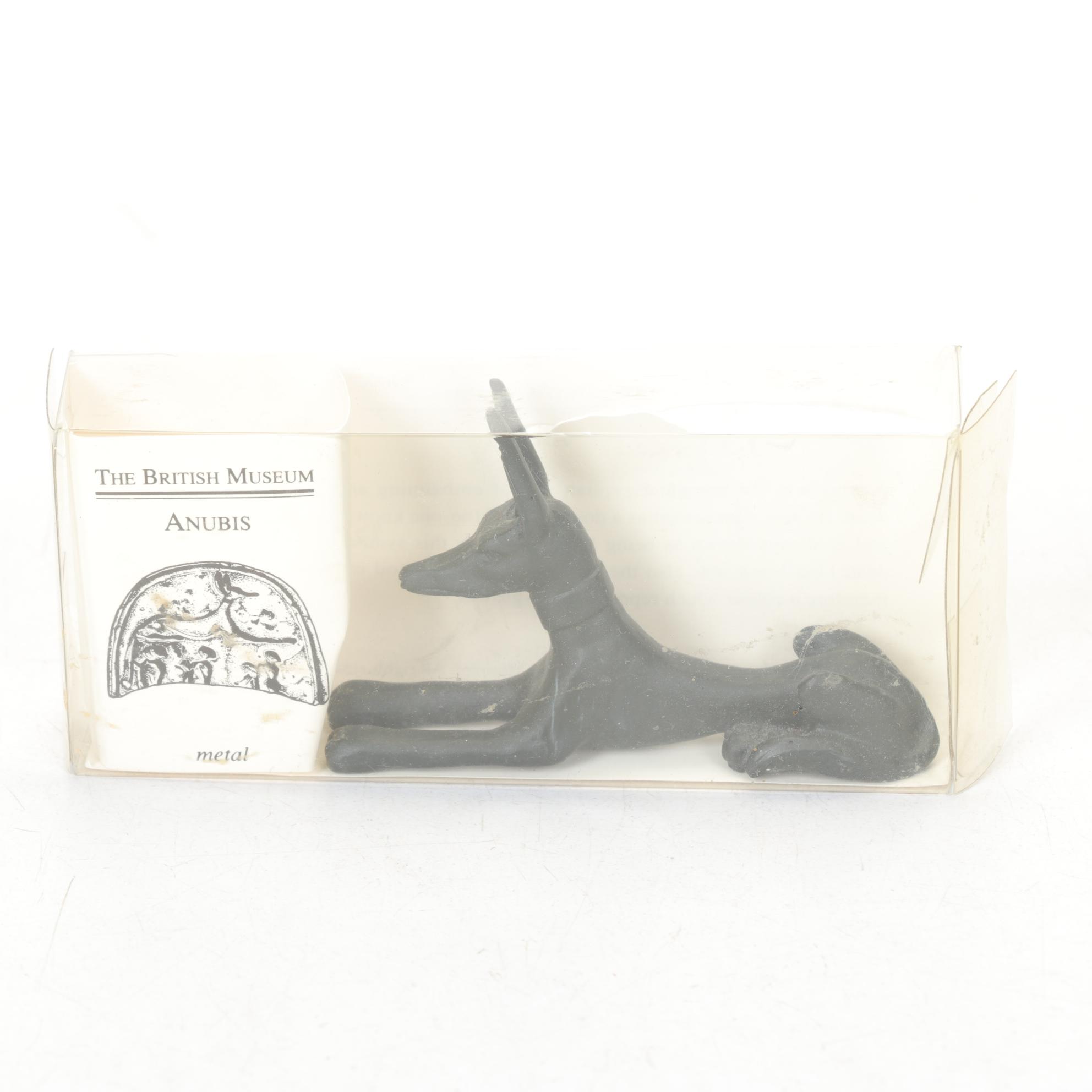 Egyptian Figurines & Decor Featuring Brass Pharaoh Plate