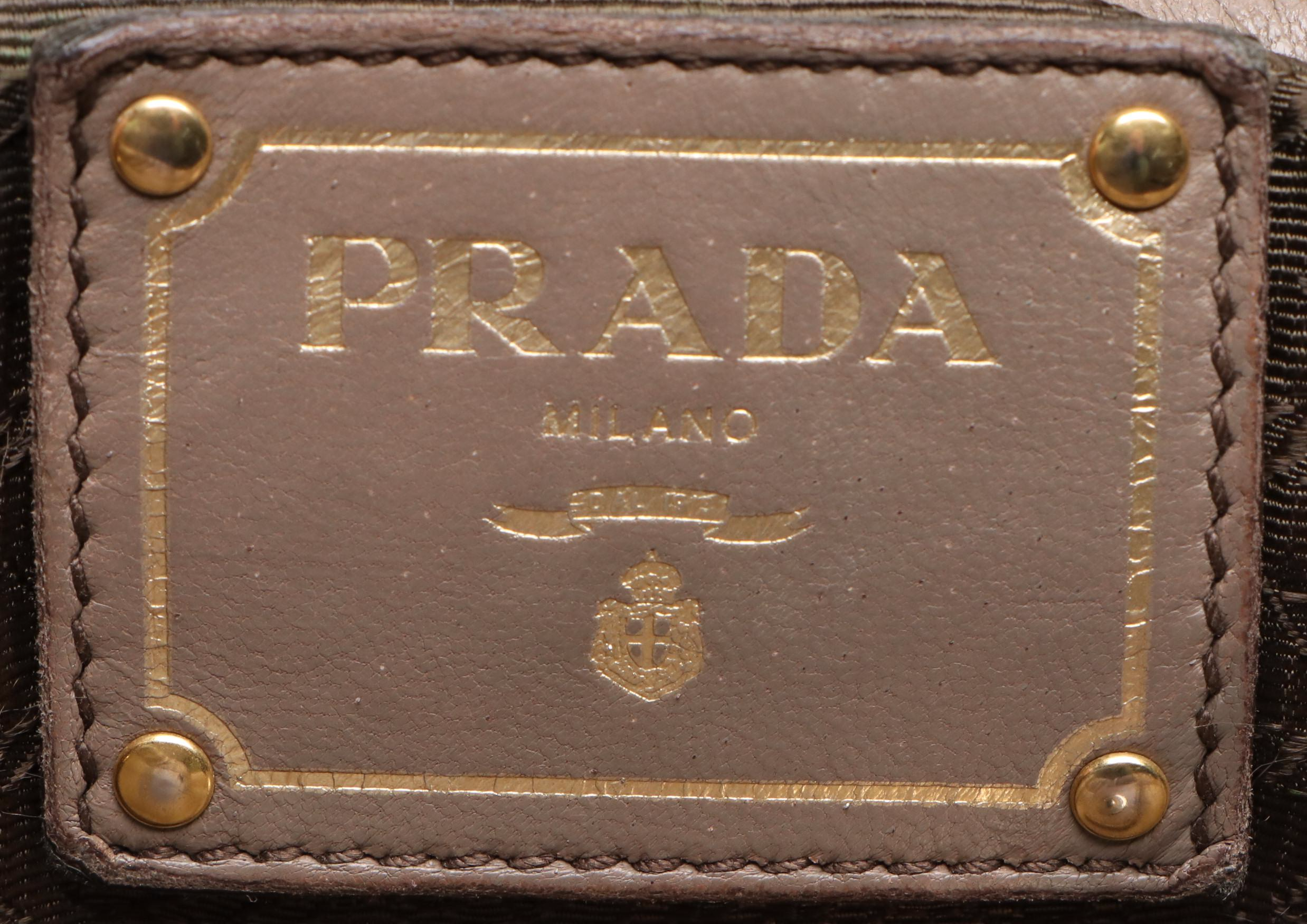 Prada Tesuto Handle Bag in Nappa Gaufre Leather