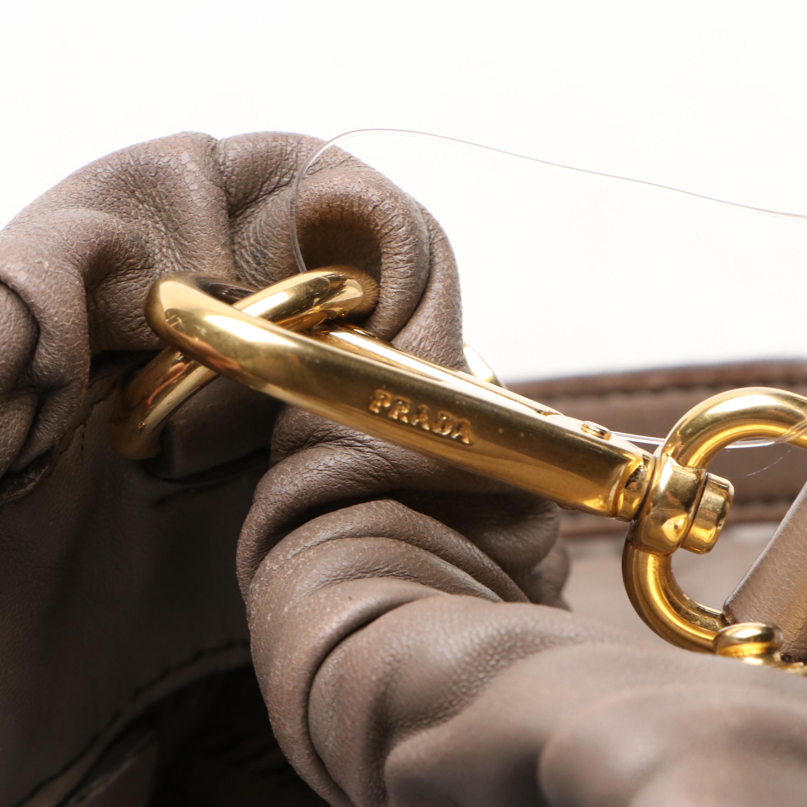 Prada Tesuto Handle Bag in Nappa Gaufre Leather