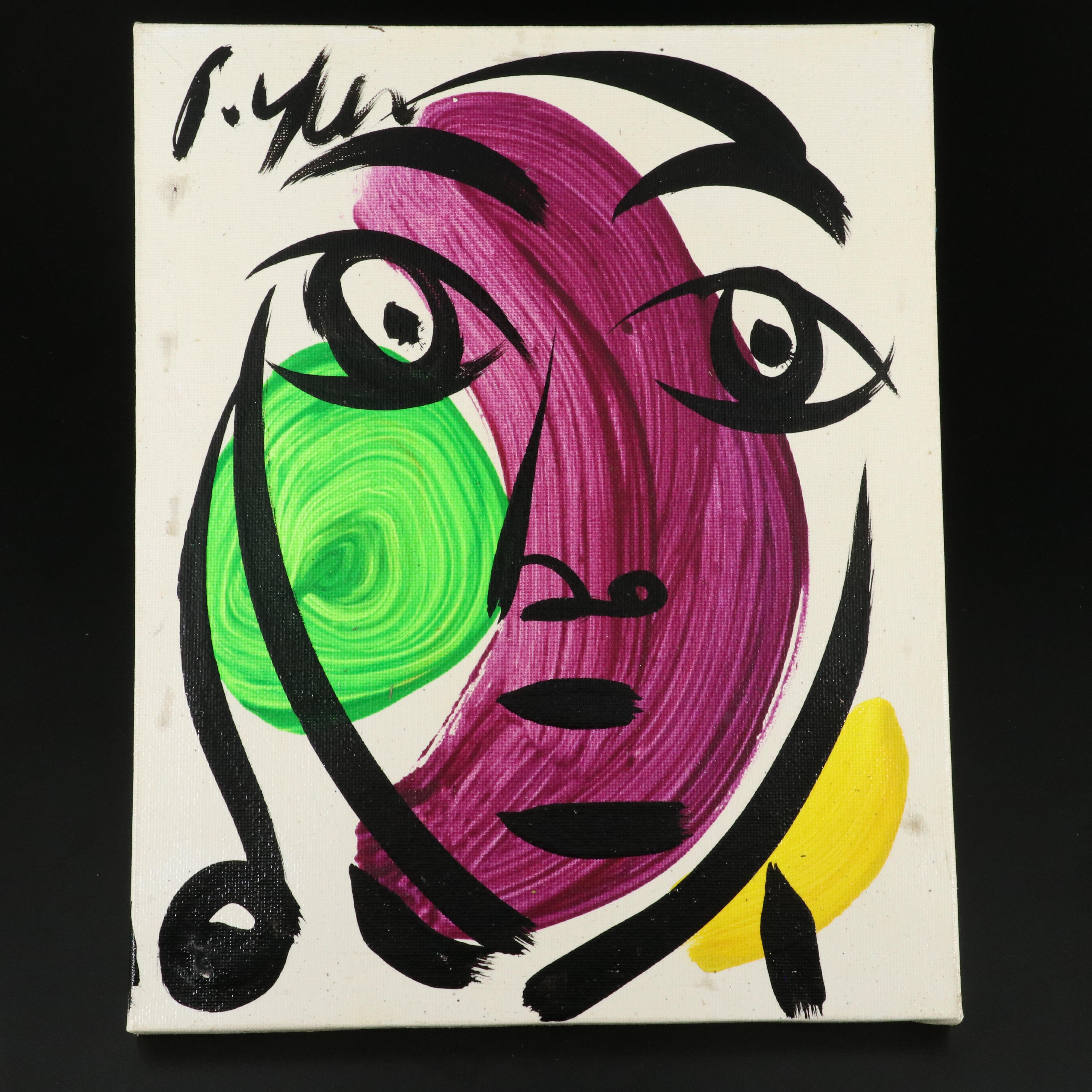 Peter Robert Keil Stylized Acrylic Portrait