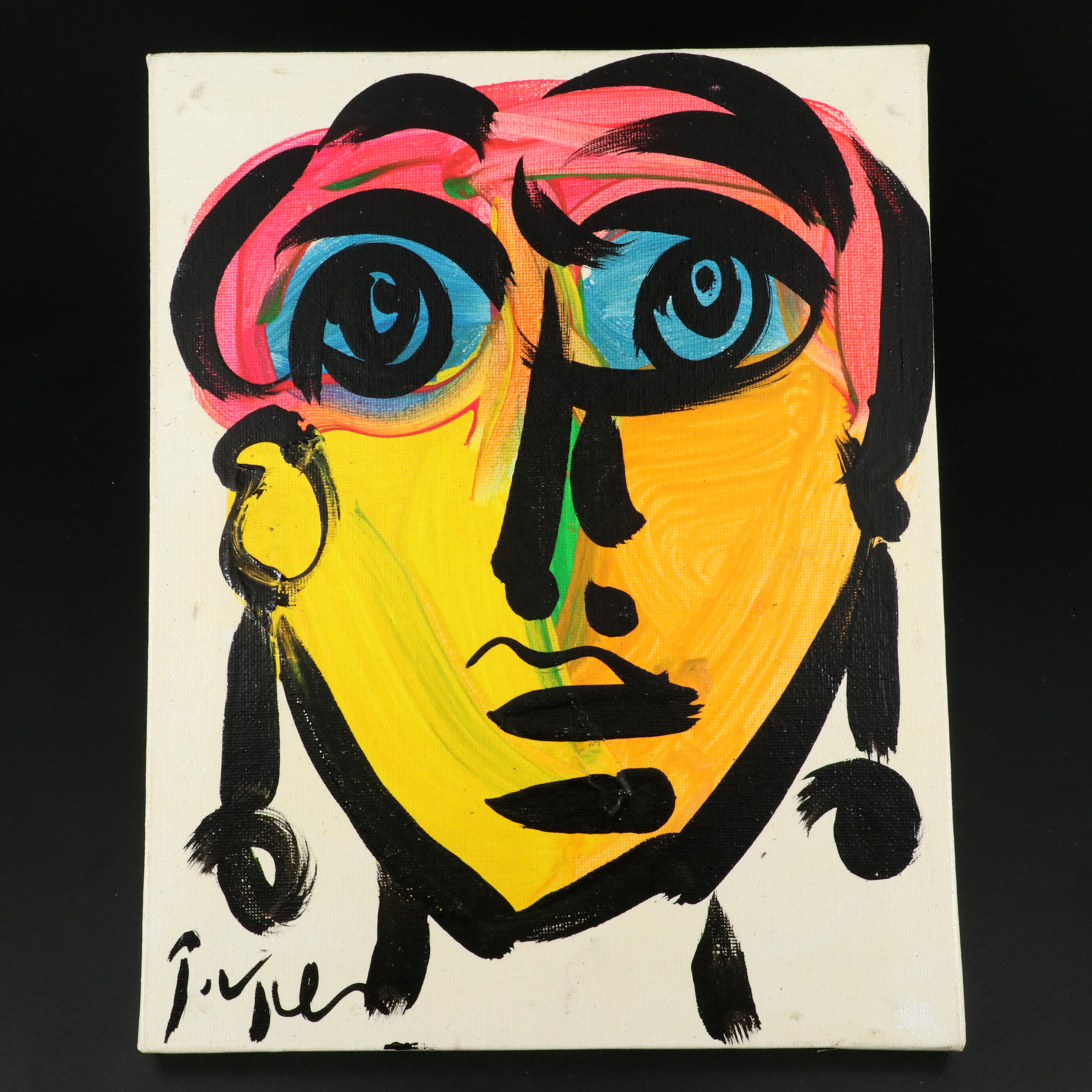 Peter Robert Keil Stylized Acrylic Portrait