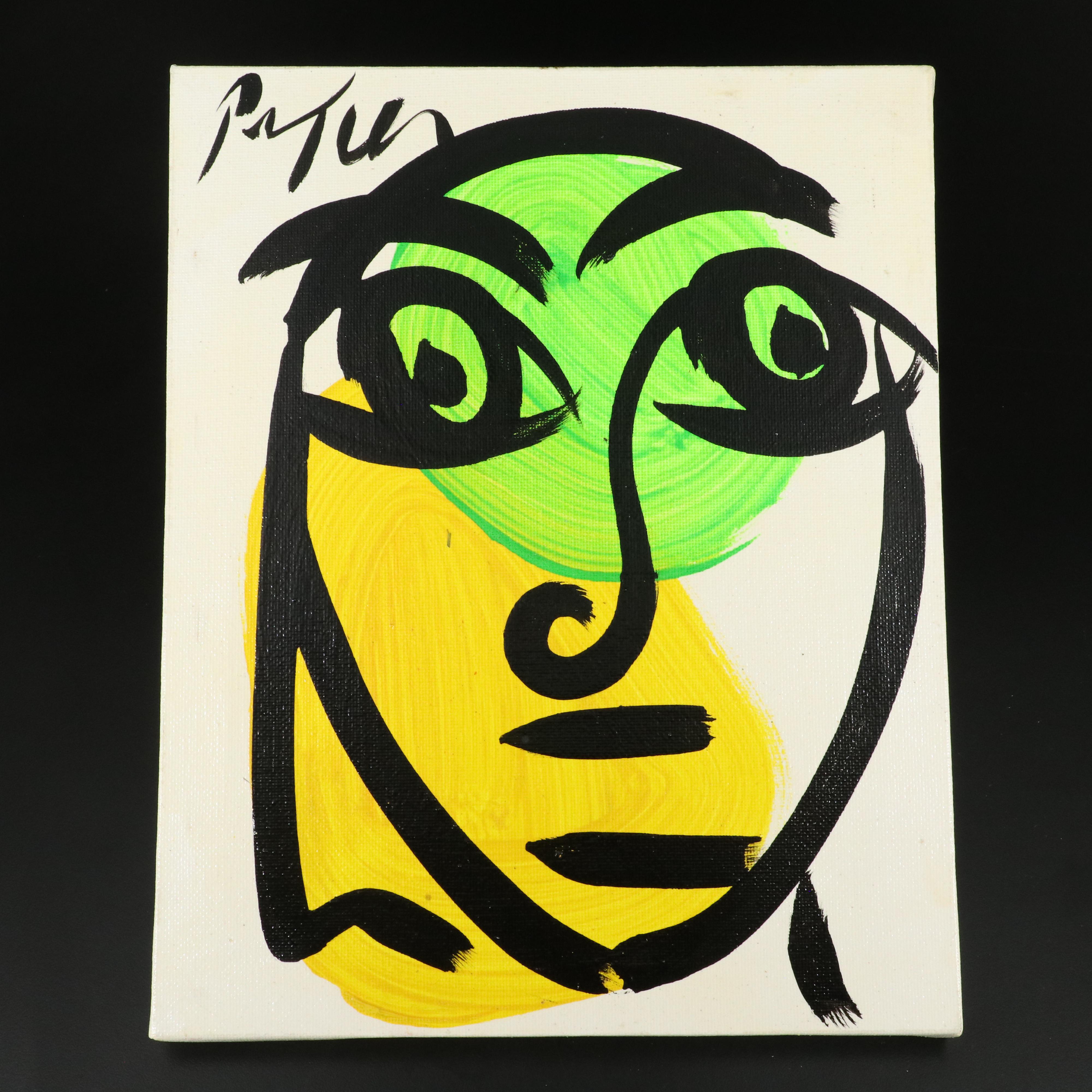 Peter Robert Keil Stylized Acrylic Portrait