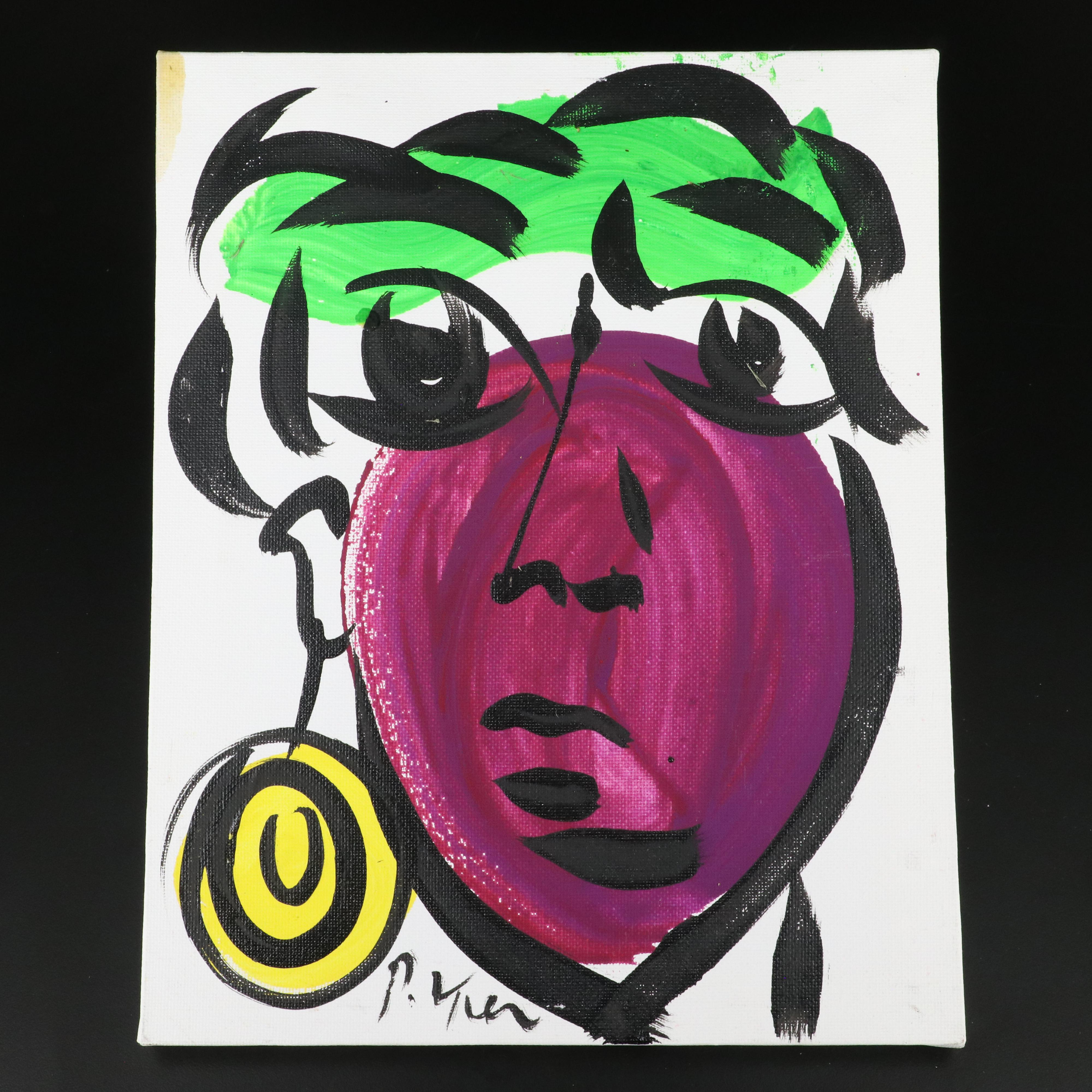 Peter Robert Keil Stylized Acrylic Portrait