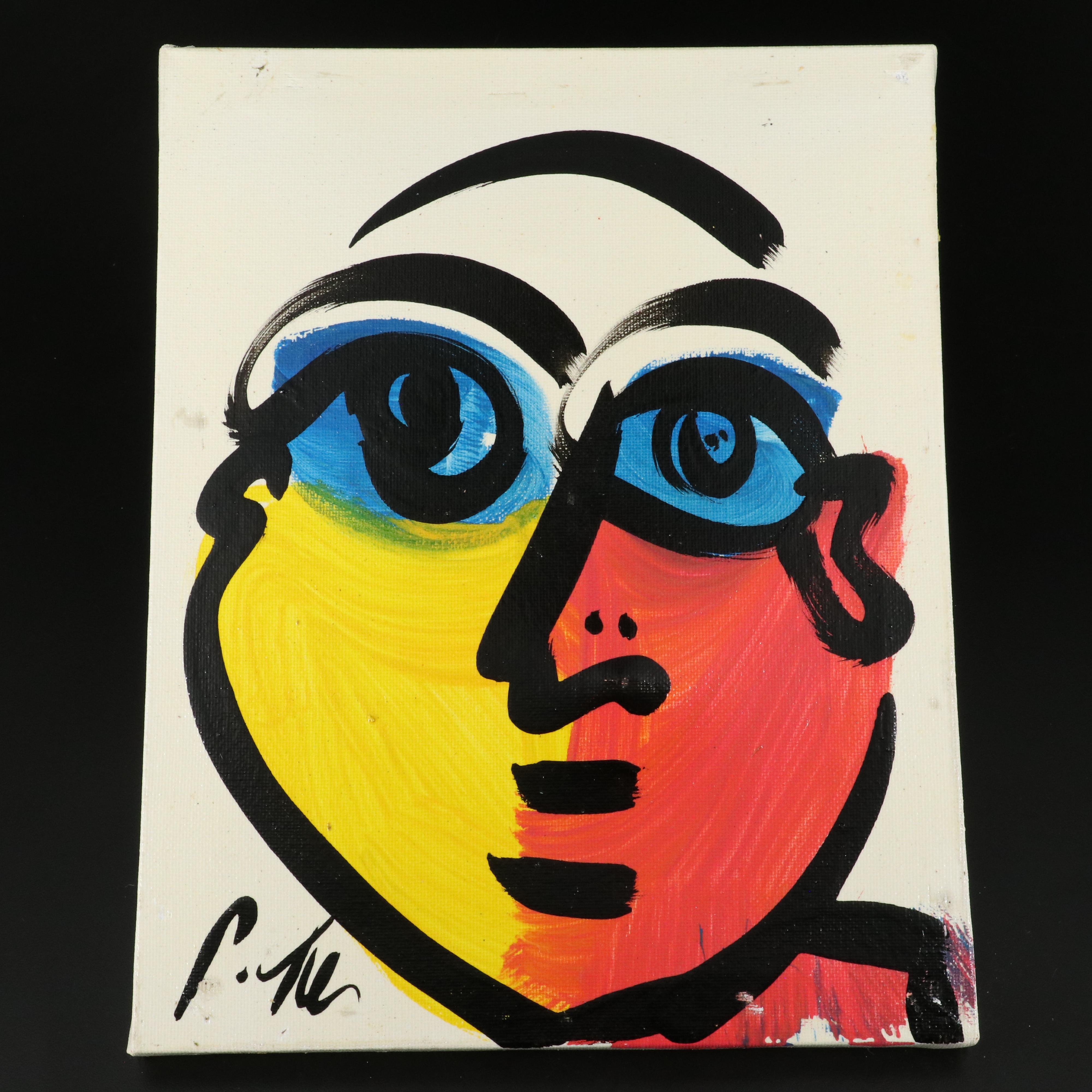 Peter Robert Keil Stylized Acrylic Portrait