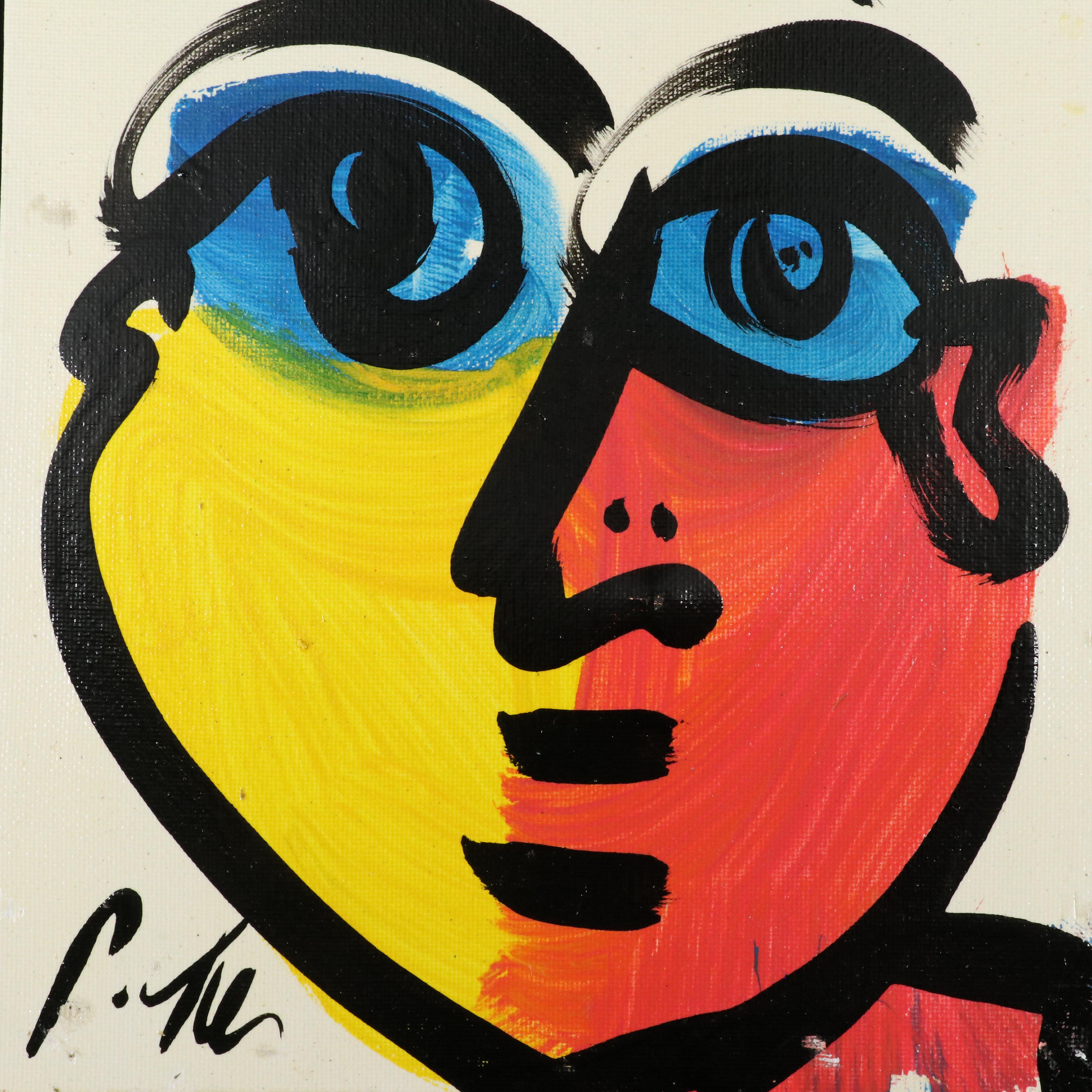 Peter Robert Keil Stylized Acrylic Portrait