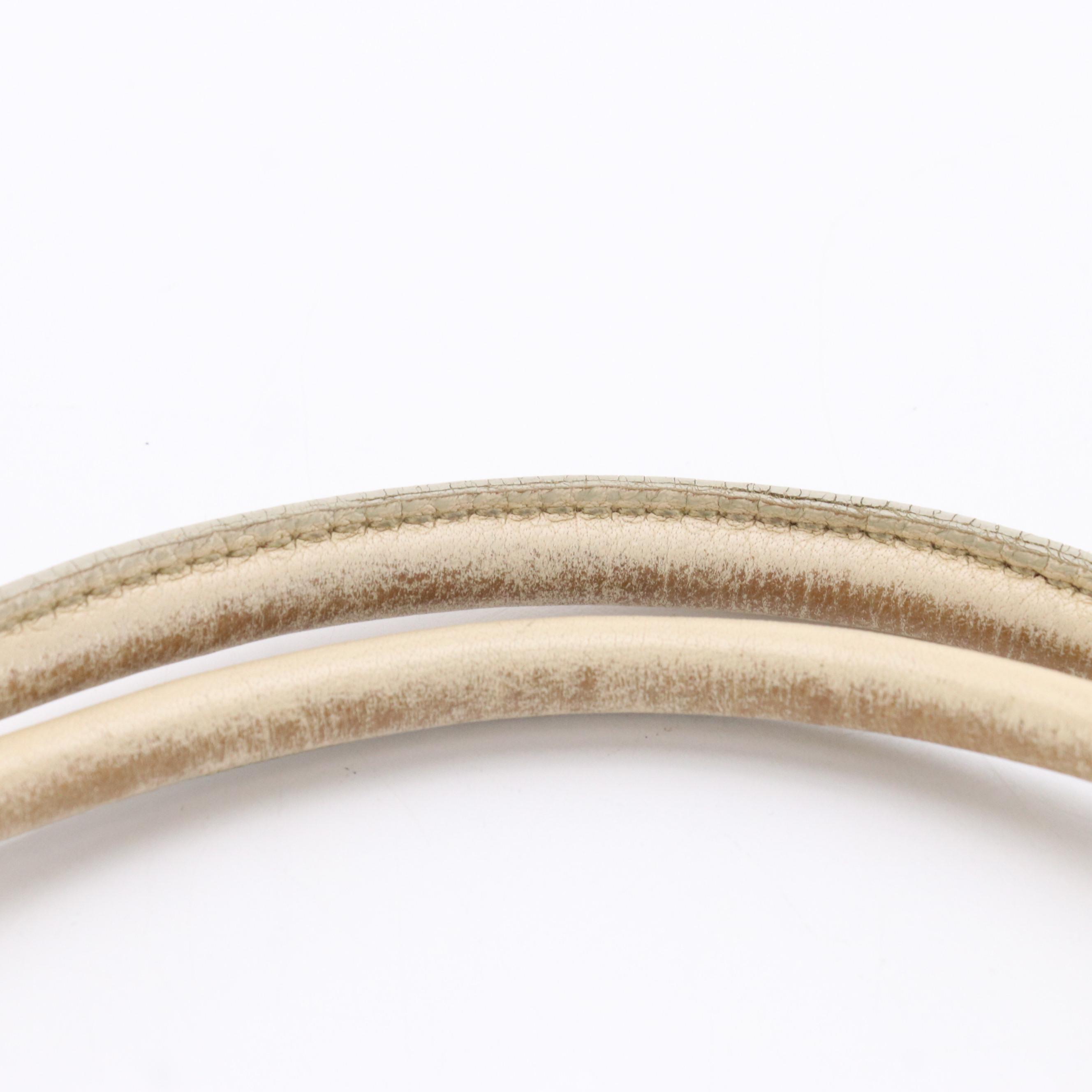 Prada Easy Fold-Over Shoulder Bag in Beige Calfskin Leather