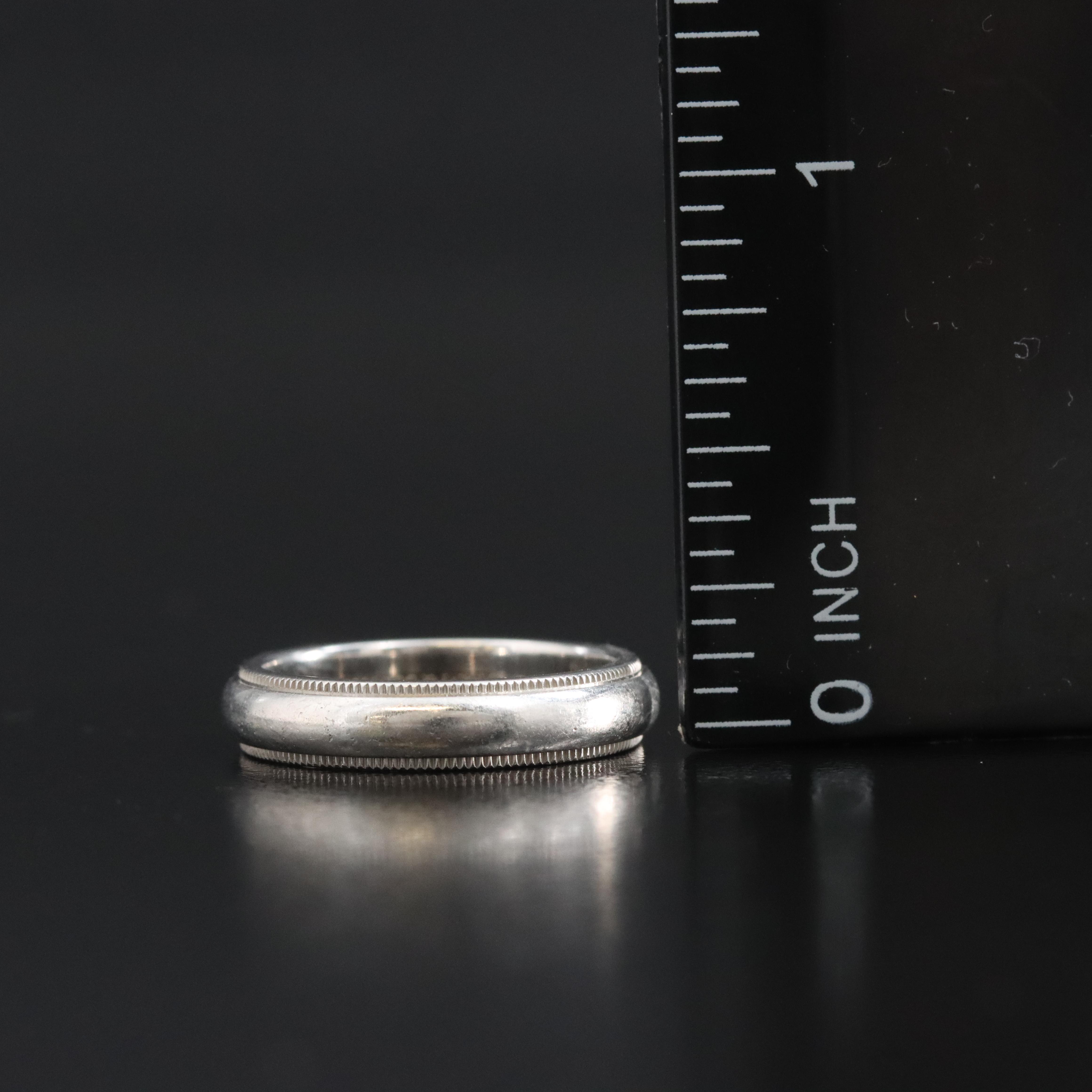 Tiffany & Co. Together Platinum Milgrain Band