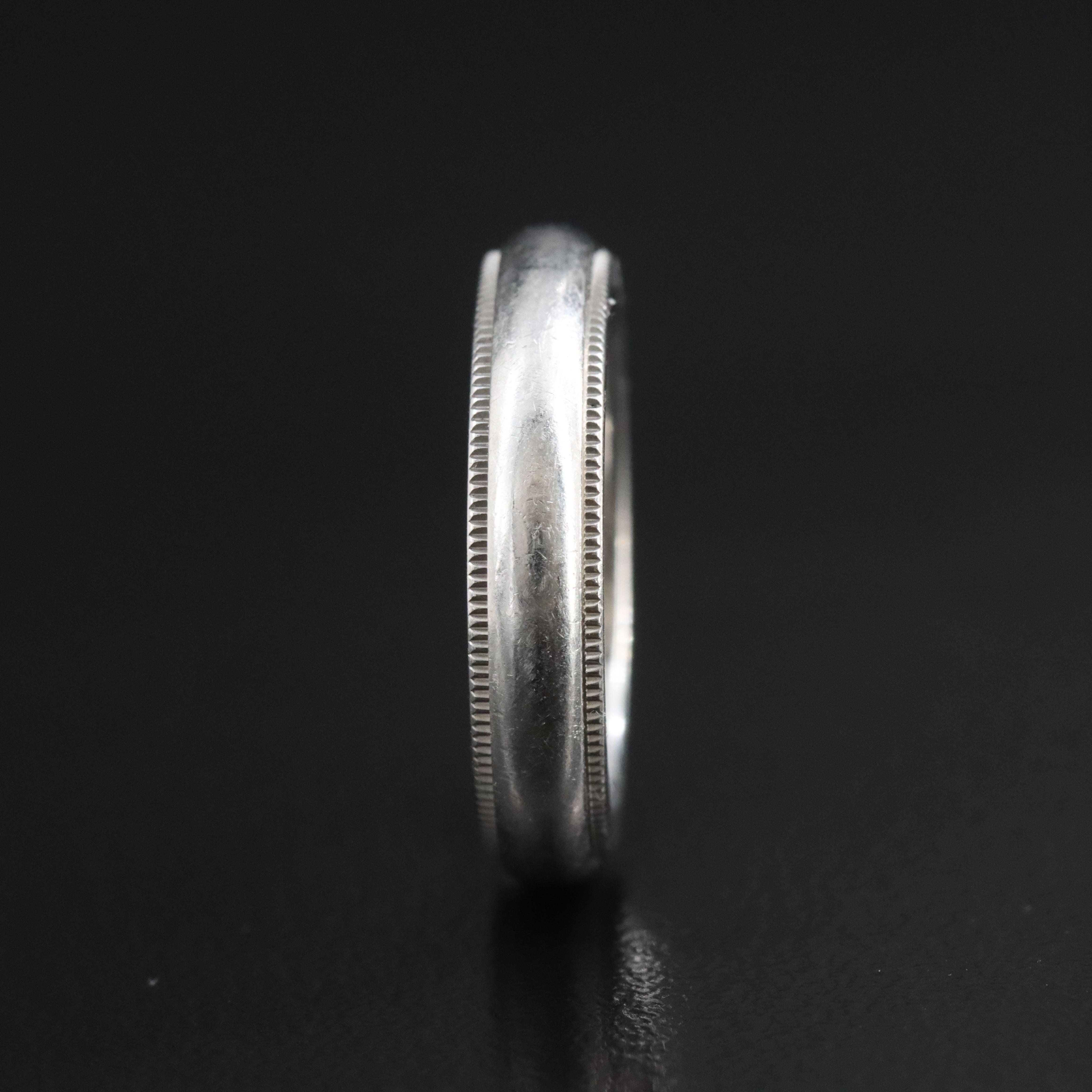 Tiffany & Co. Together Platinum Milgrain Band