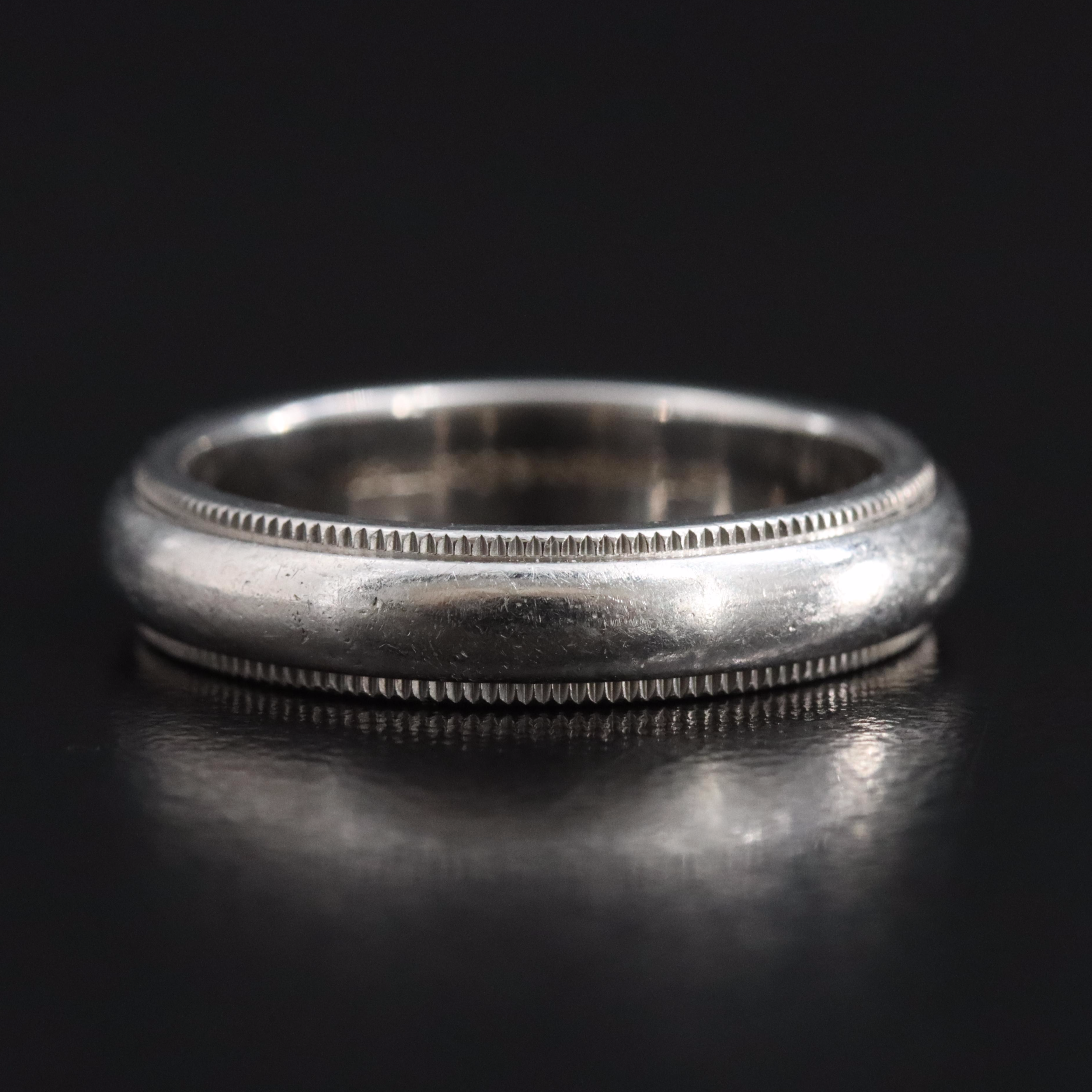 Tiffany & Co. Together Platinum Milgrain Band