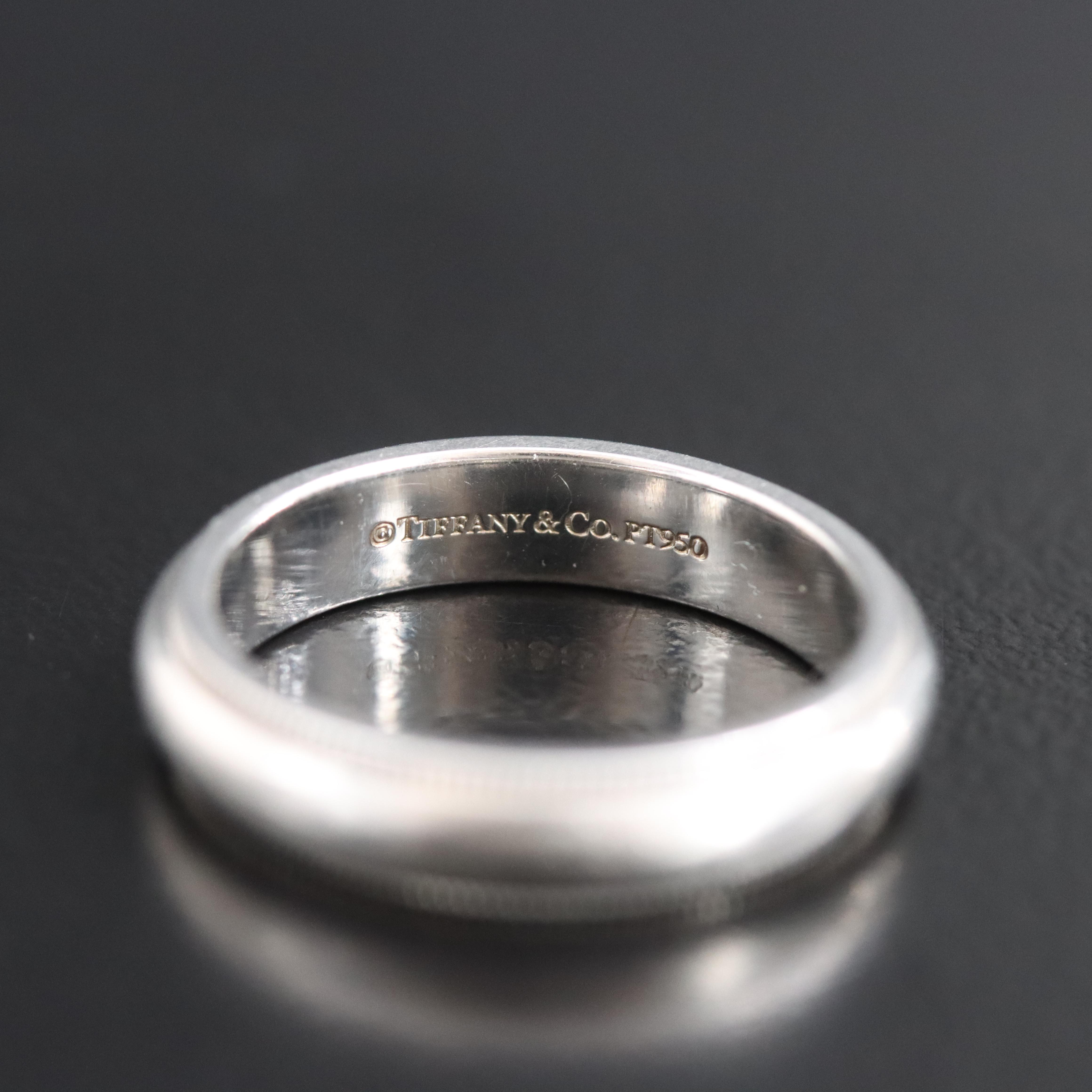Tiffany & Co. Together Platinum Milgrain Band
