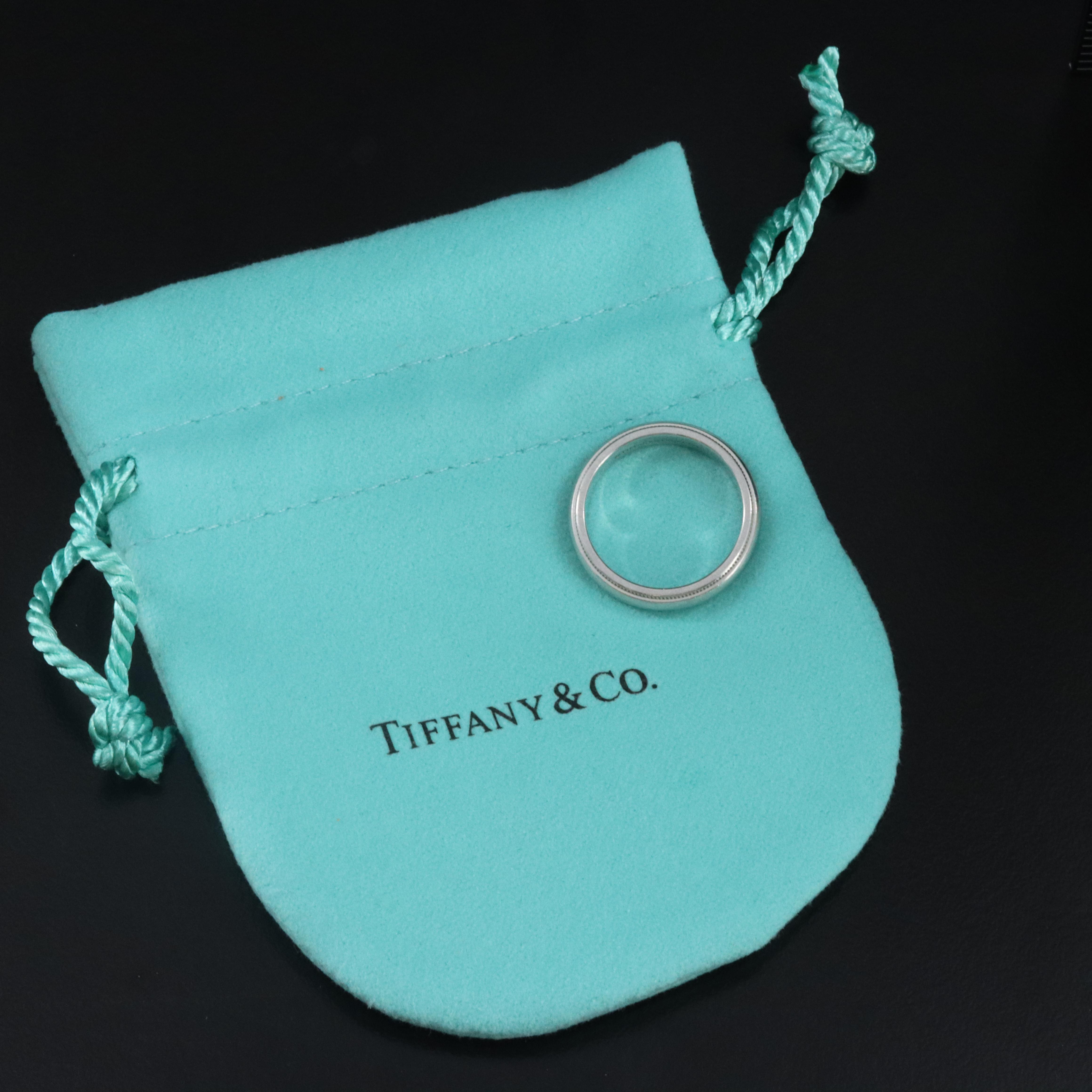 Tiffany & Co. Together Platinum Milgrain Band
