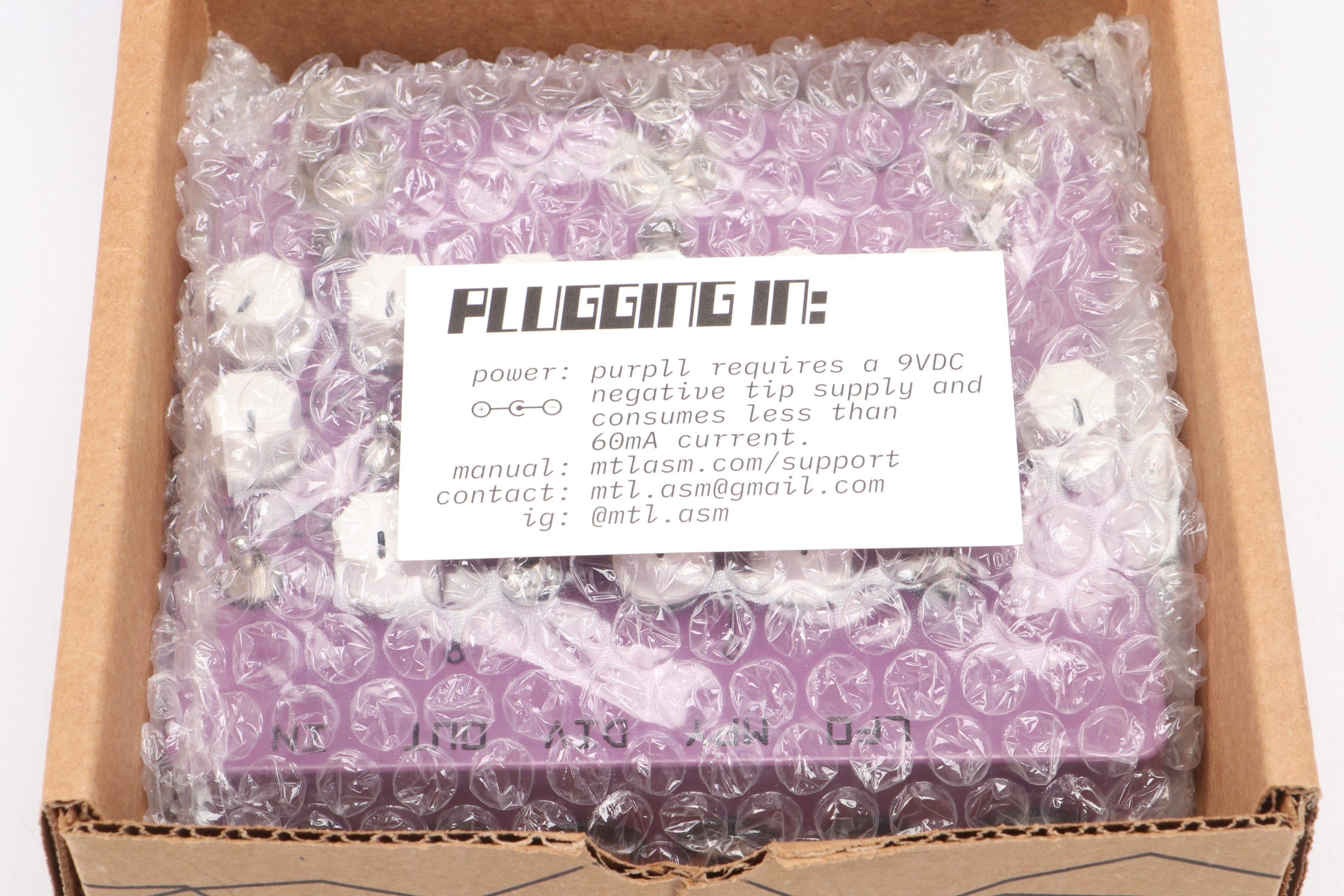 Montreal Assembly Purpll Phase-Locked Loop Effect Pedal