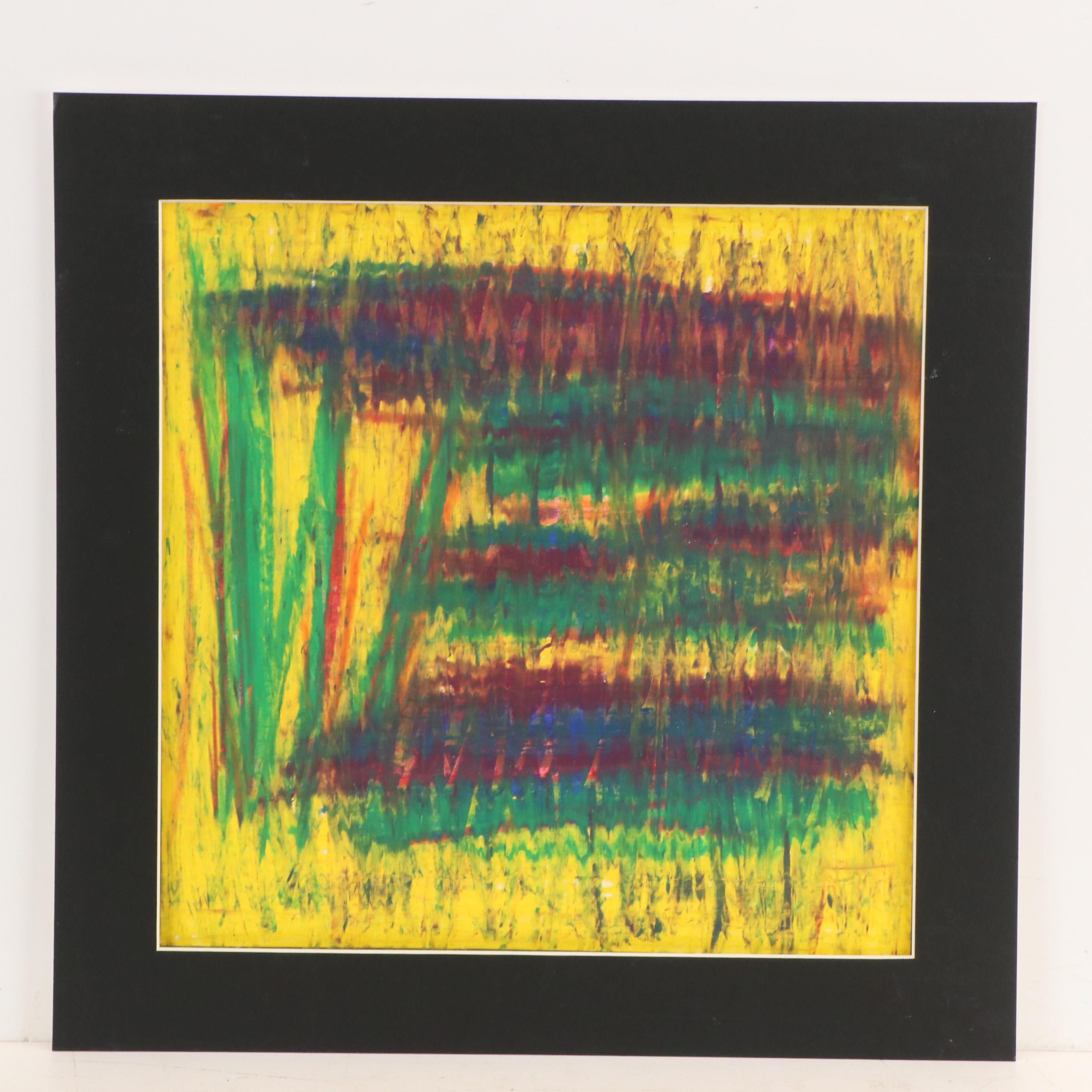 Abstract Oil Pastel Drawings, 21st Century