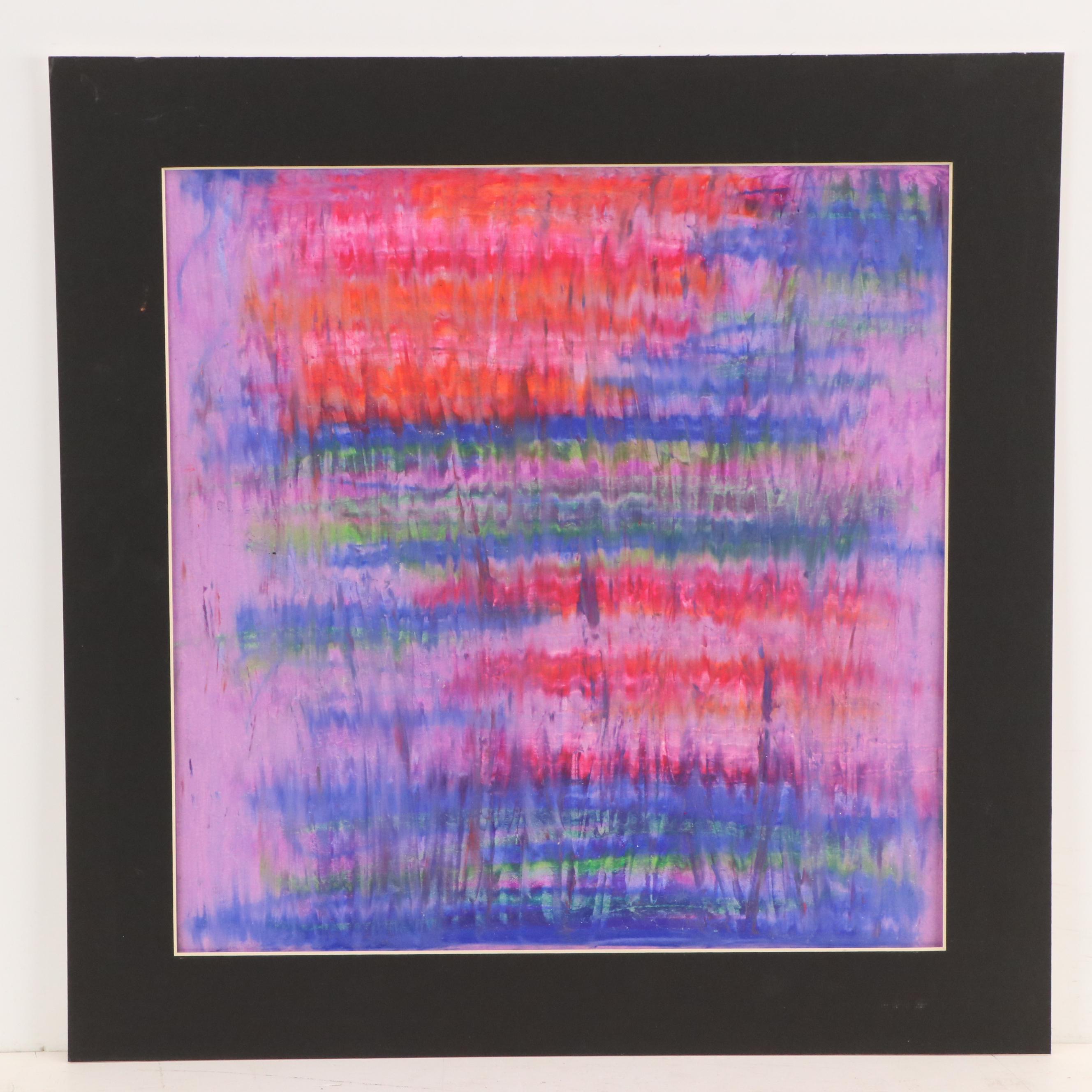 Abstract Oil Pastel Drawings, 21st Century