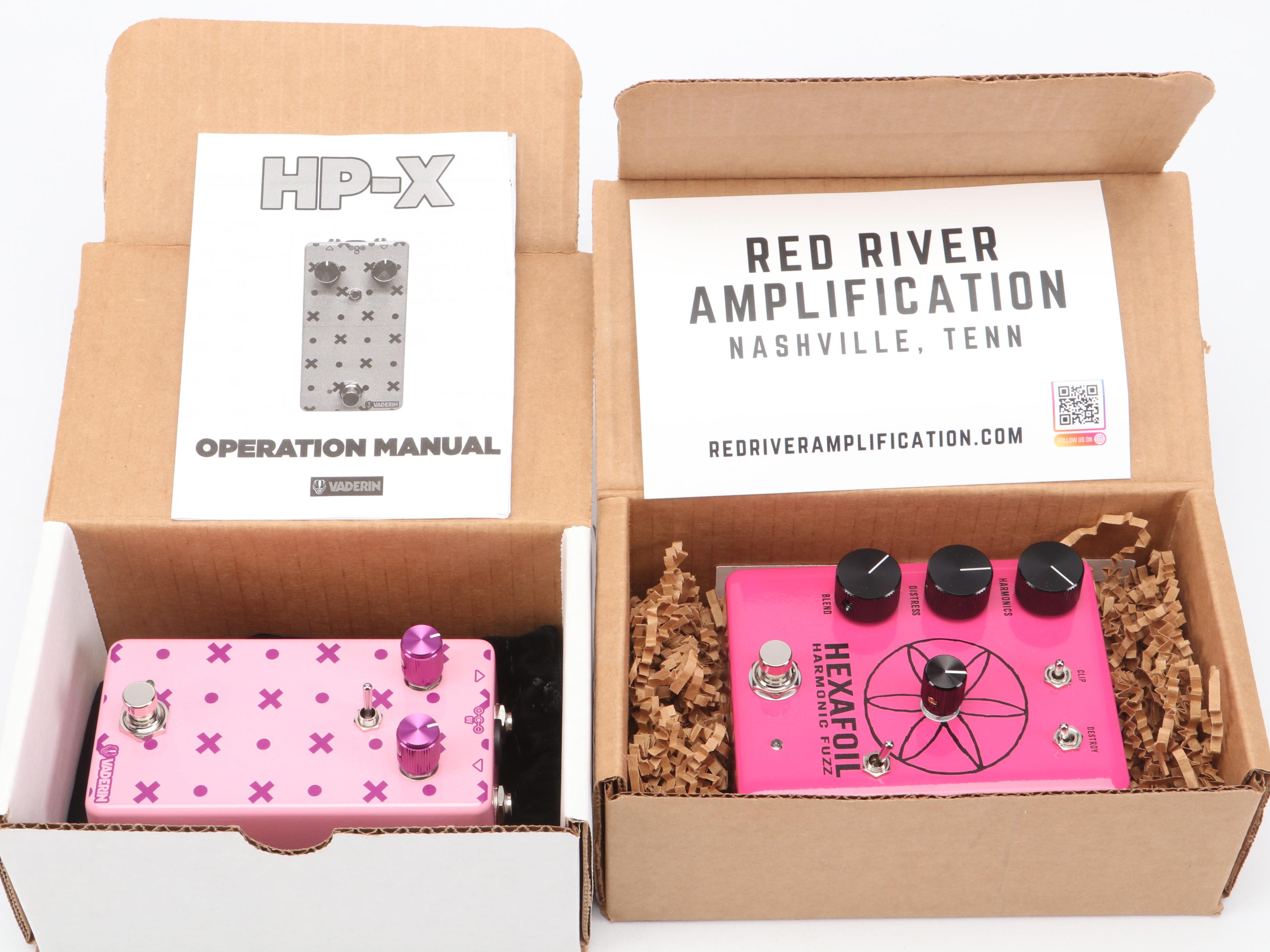 Red River Amplification Hexafoil Harmonic Fuzz and Vaderin HP-X Percolator