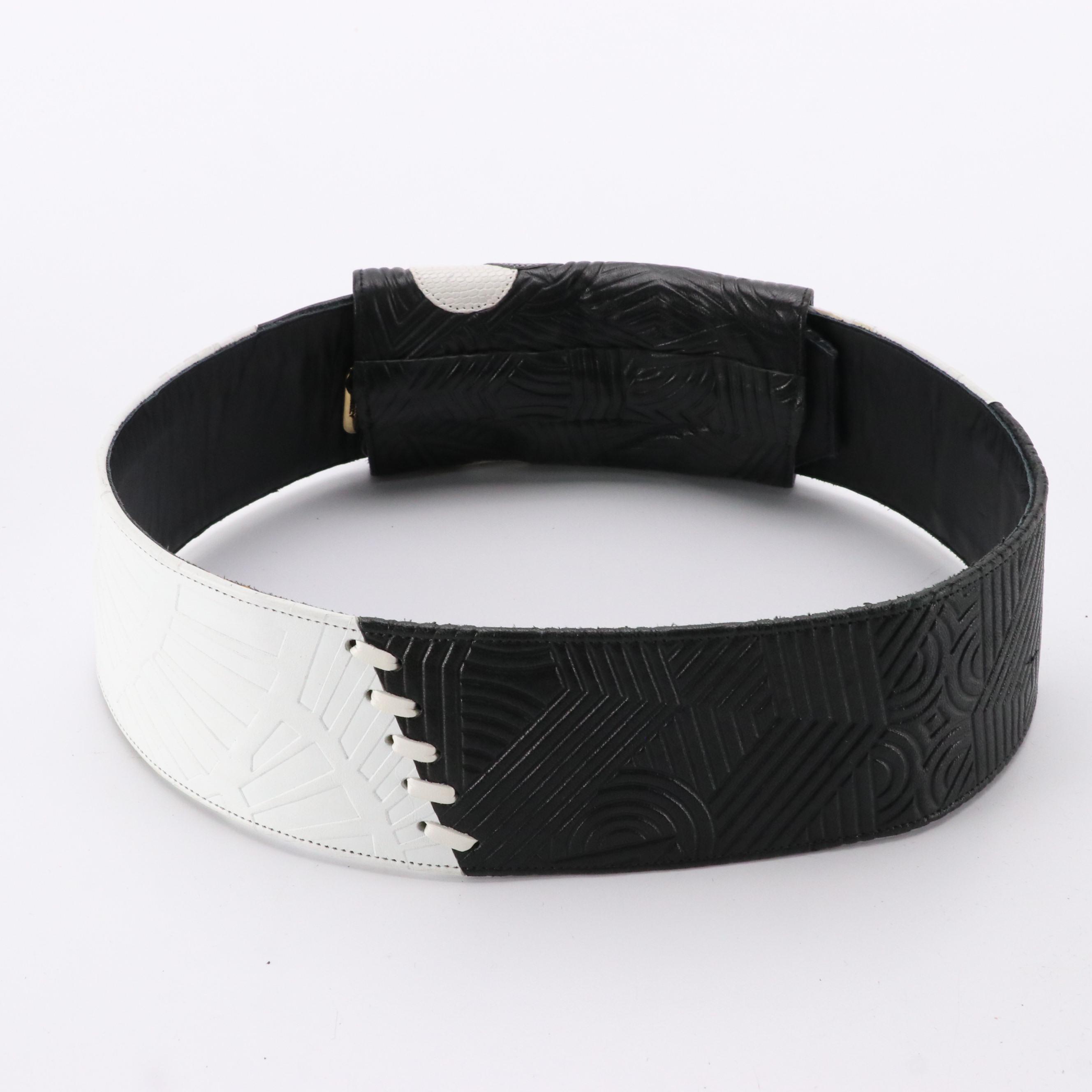 Carlo Fiori Square Quilted Front Flap Shoulder Bag, Pumps & Wide Belt in Leather