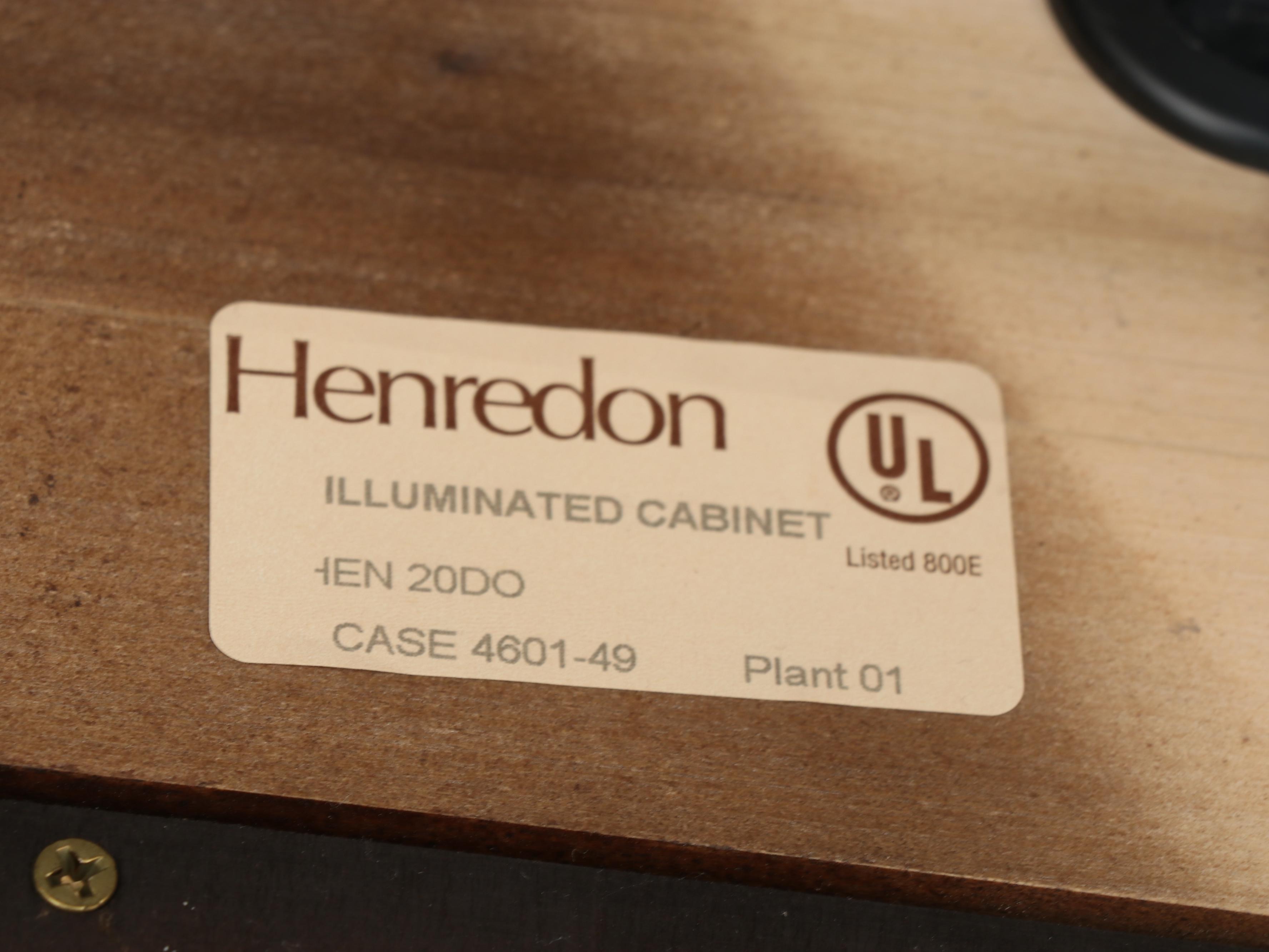 Henredon Renaissance Revival Style Cherrywood-Stained Display Cabinet