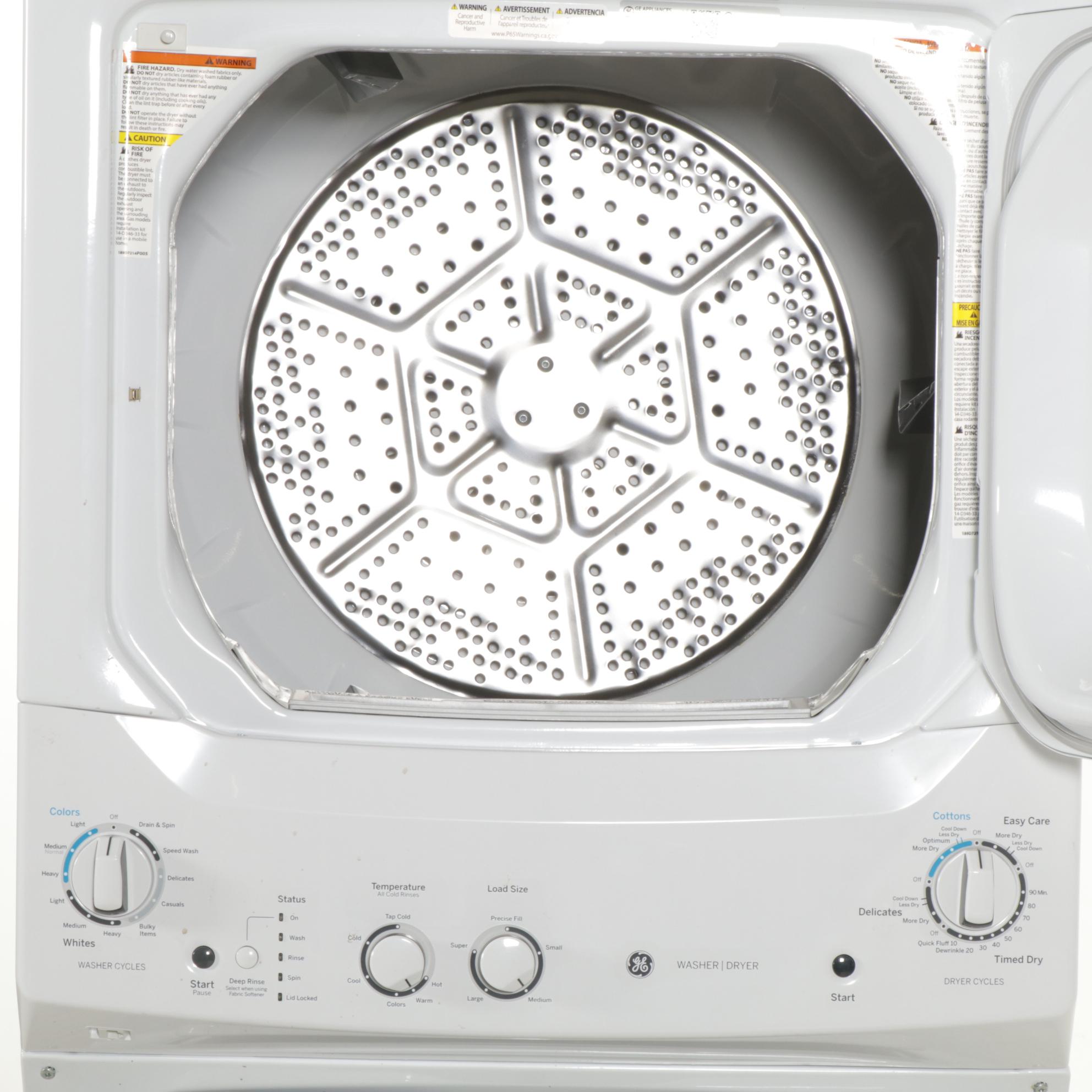 GE Over-Under Washer Dryer Combination